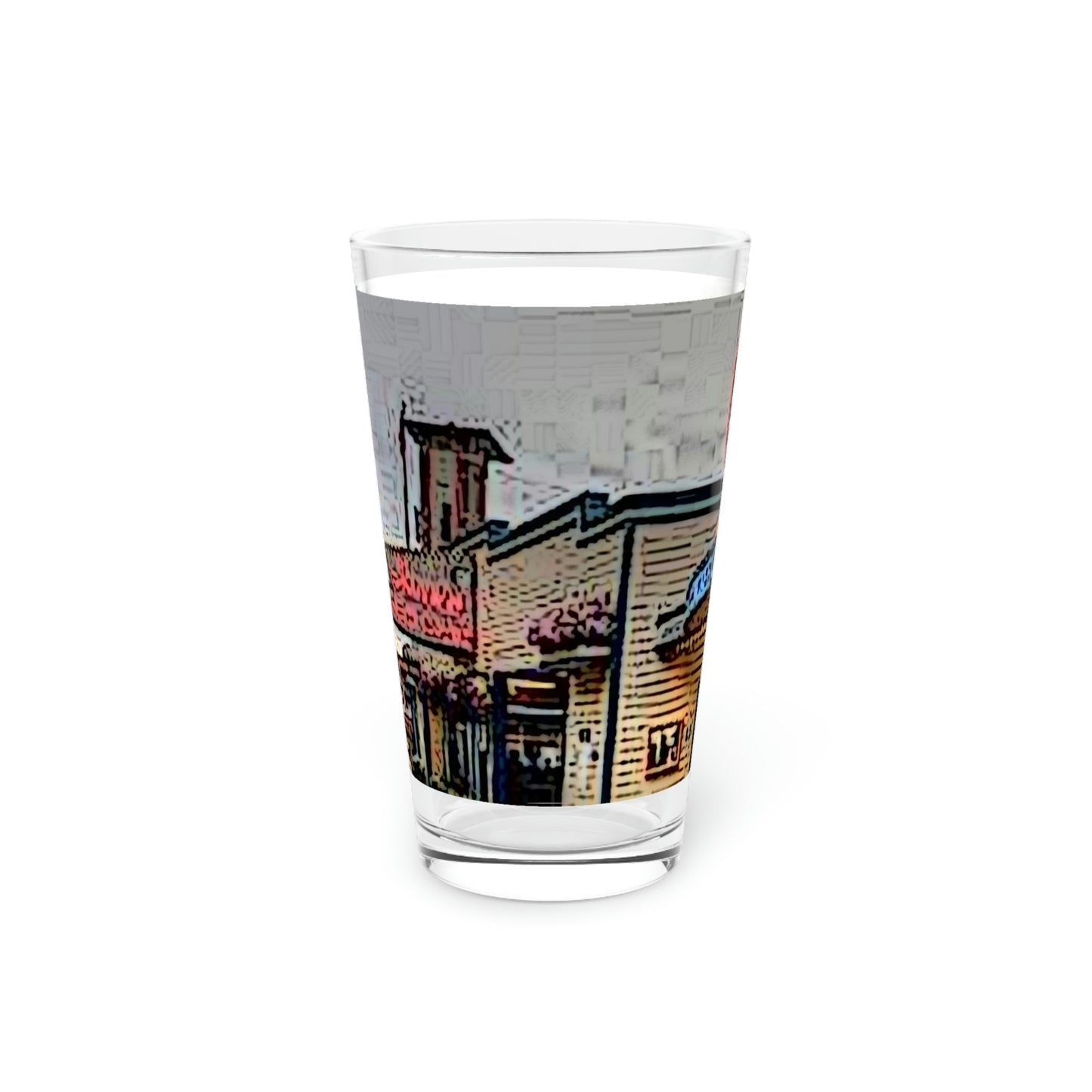 Pint Glass, 16oz ...  In-A-Hurry & Stressed? ... Remember: Keep "Clam" ... Clam_Happy ...  'Ivars: Seattle Waterfront' ... Personal Archives ... Original Works ...