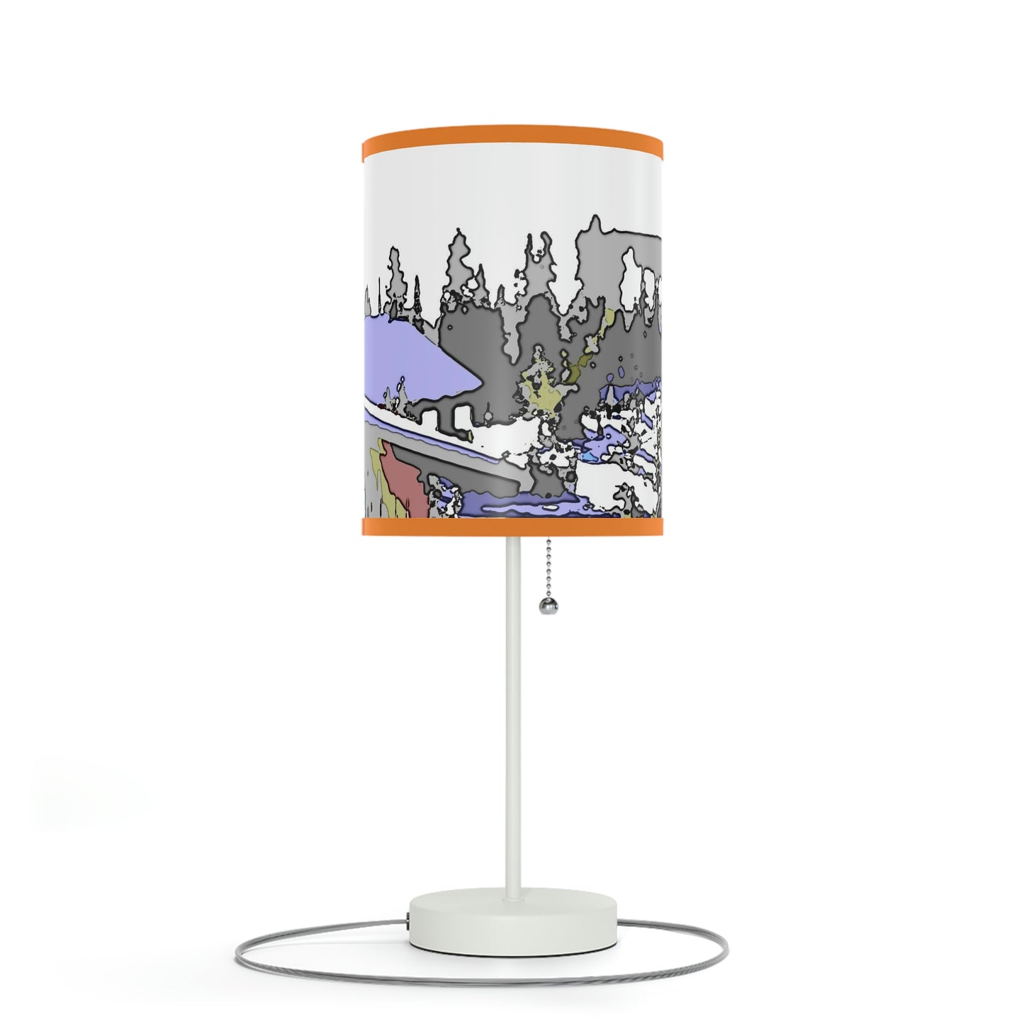 Lamp on a Stand, US|CA plug "A Very Remote Mountain Neighborhood" ... Only Cabins In This Environment ... Cenrtal Idaho ...