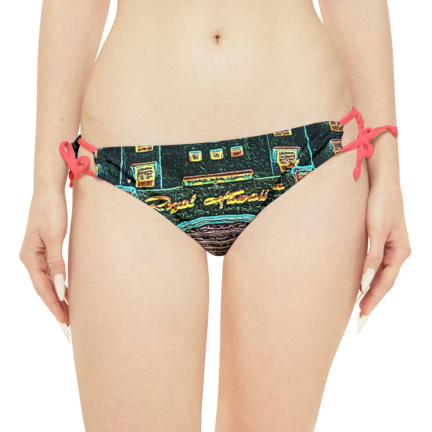 Strappy Bikini Set ... "La Grande Entree" At: 'The Pink Palace' ... The Royal Hawai'ian ... Honolulu, HI ... '27Oct2014' ... Original Works ...