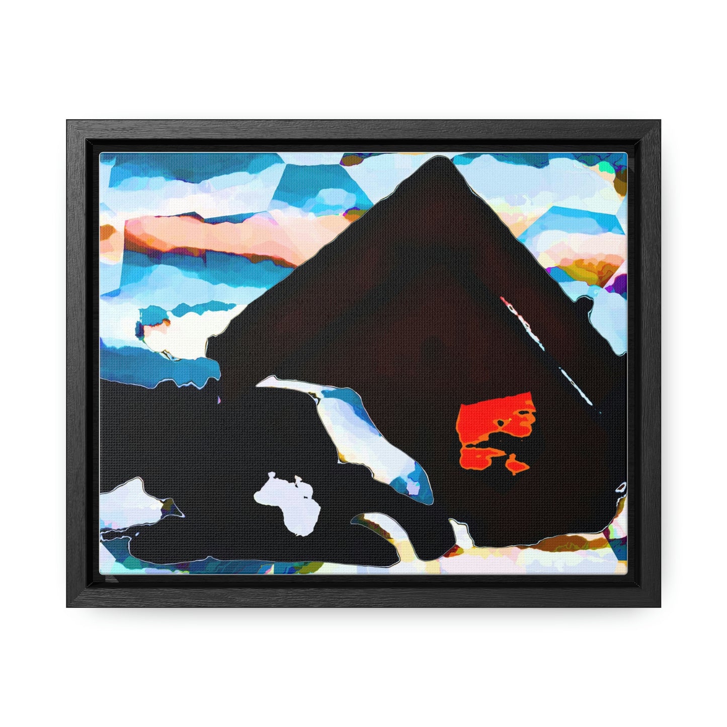Gallery Canvas Wraps, Horizontal Frame ... After An Intense Snow Storm ... 'Digging Out' ... A Vehicle & Cabin "In The Mountains" ... March 2023 ... Original Works ...