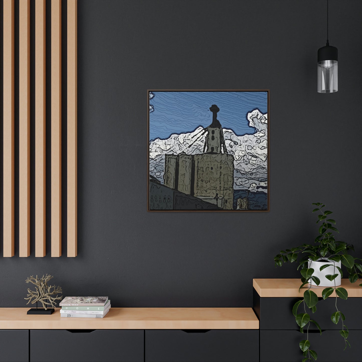 Gallery Canvas Wraps, Square Frame ..."ICP: Idaho County Propane ... 'Production Facilities Grangeville, Idaho' ... "  Original Works: Rendering Time: 10 Hours ...