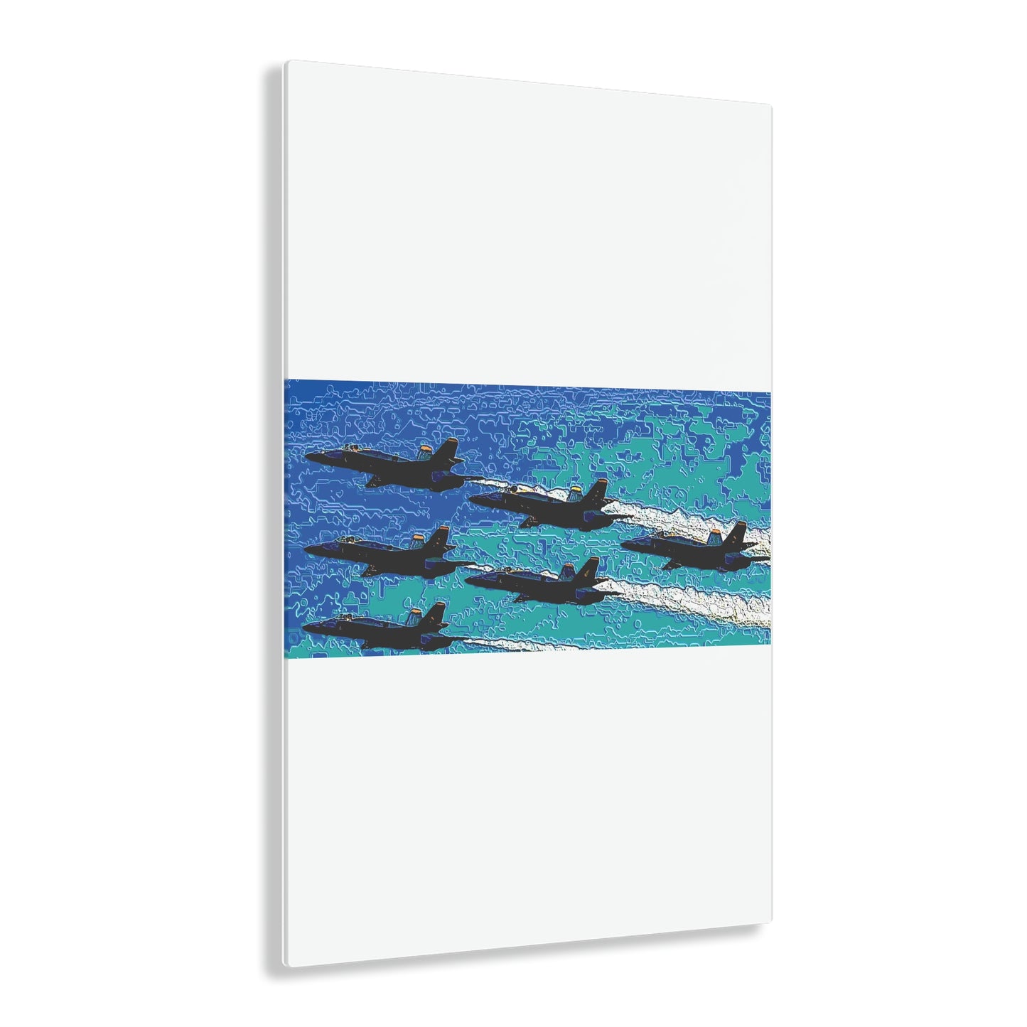 Acrylic Prints ... Seattle Seafair ..."Blue Angels Run Over Lake Washington" ... Circa Mid 1980's ... Dr FJ Holt ... Original Works ...
