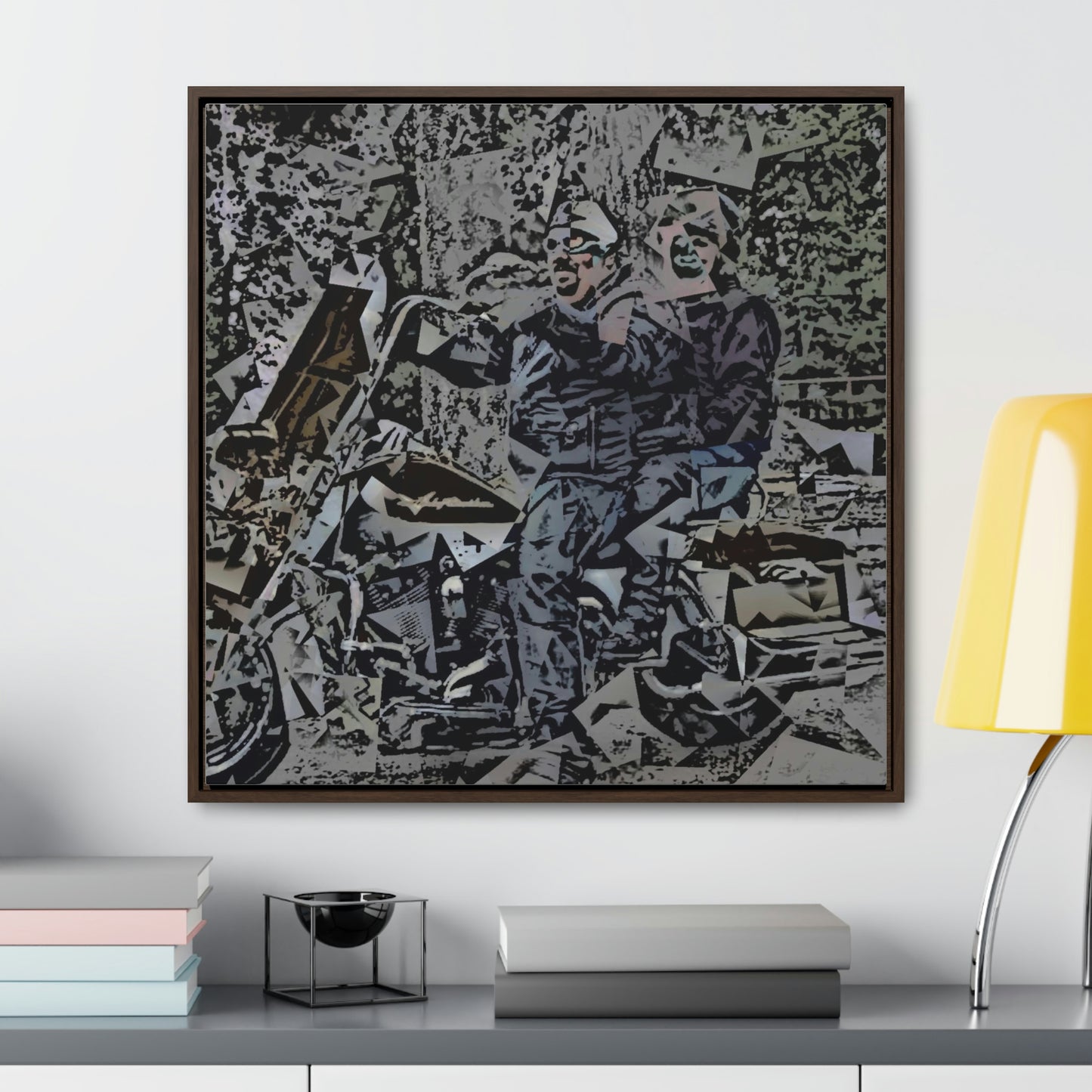 Gallery Canvas Wraps, Square Frame ... The Open Road Beckons ... "Harley 'D' Yearnings ..."  Original Works ...