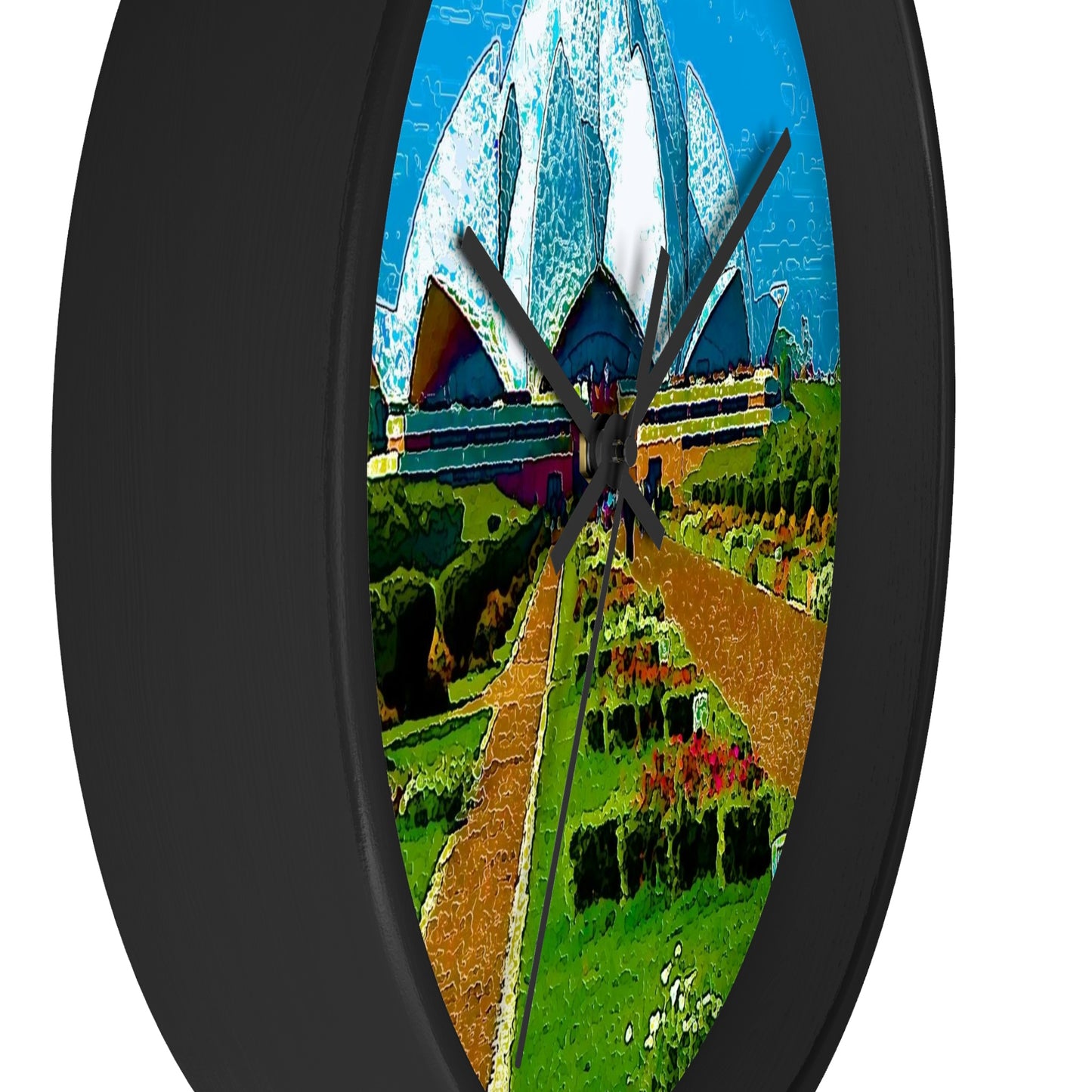 Wall clock ... 'Bahai'i House-Of-Worship' ... "Lotus Temple: Delhi, India, 2008" ... Original Works ...