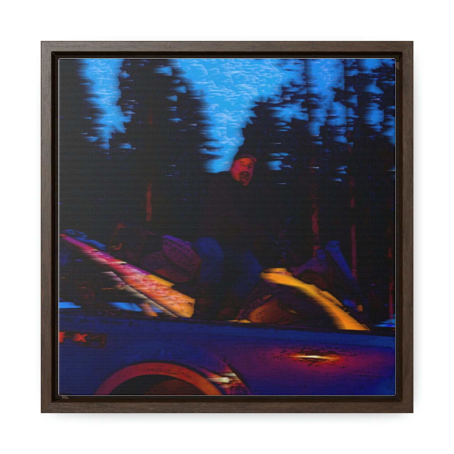 Gallery Canvas Wraps, Square Frame ... Two Modes Of Winter Transportation ... "Which One To Drive Next?" ... Choices-Choices-Choices ... Circa 4Jan23 ... Original Works ...
