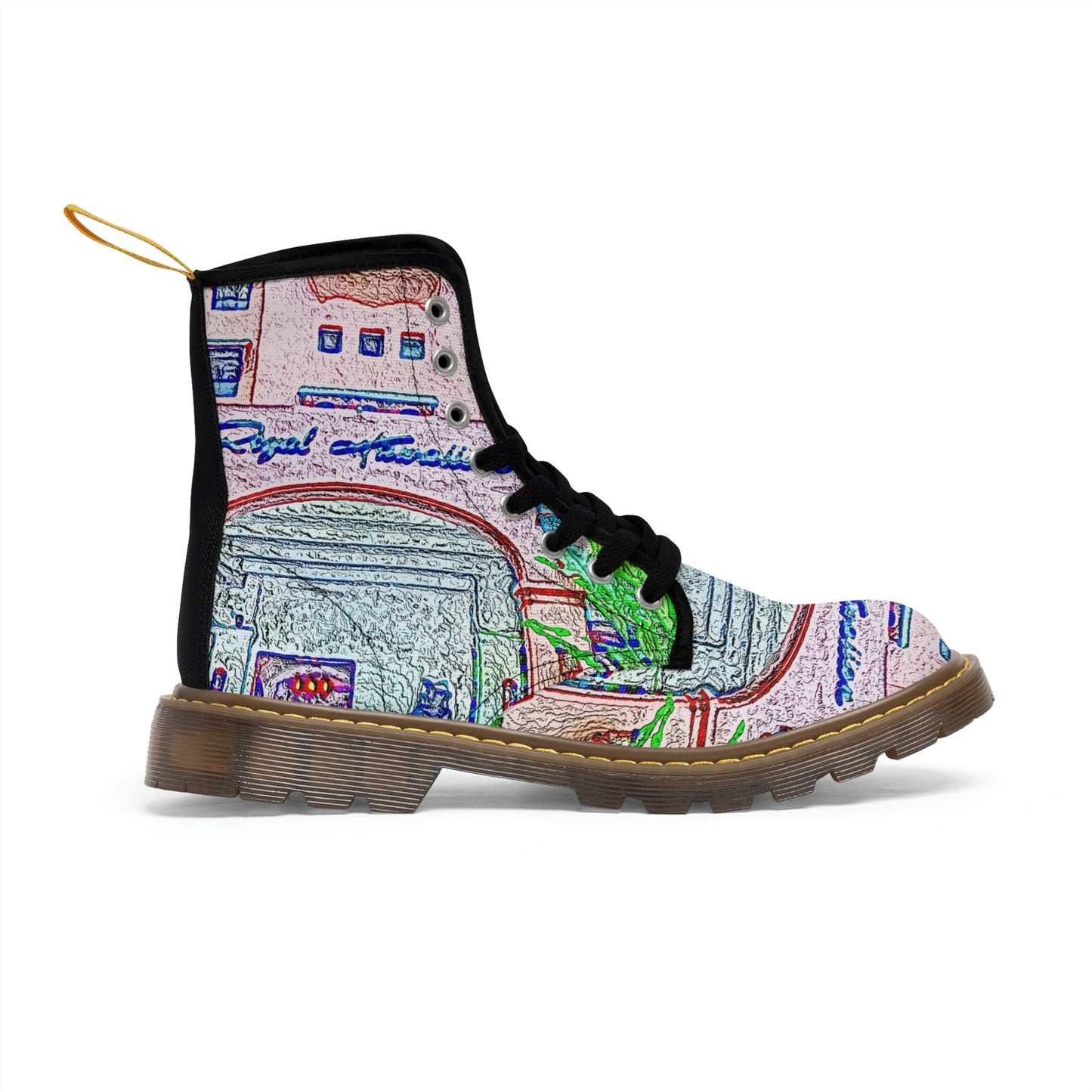 Men's Canvas Boots ... "La Grande Entree" At: 'The Pink Palace' ... The Royal Hawai'ian ... Honolulu, HI ... '27Oct2014' ... Original Works ...