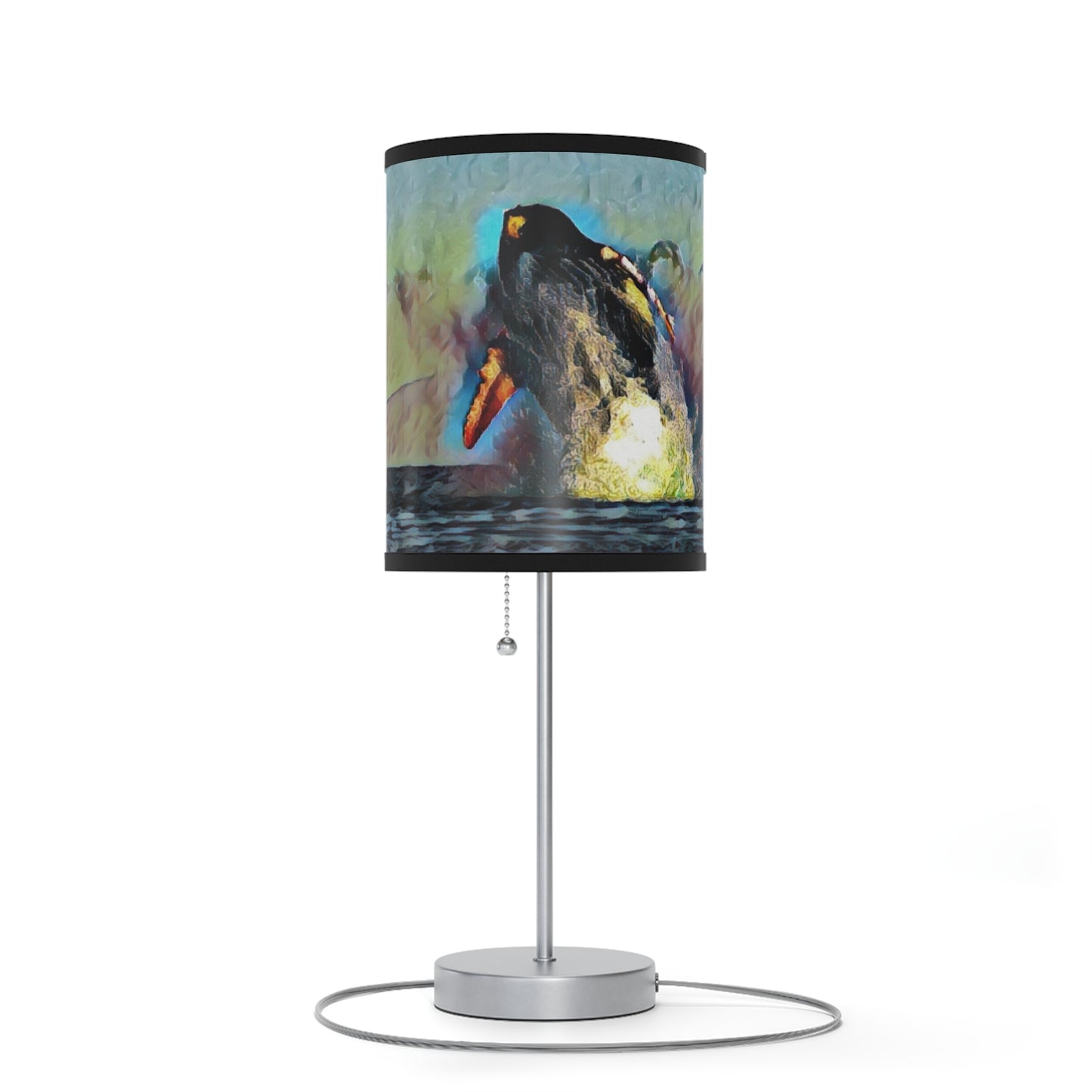 Lamp on a Stand, US|CA plug ... An Extraordinary Humpback Breach ... 'With Explosive Energy' ... Family Archives (KPH) ... Circa: 21st Century. Maui, HI ... Original Works ...