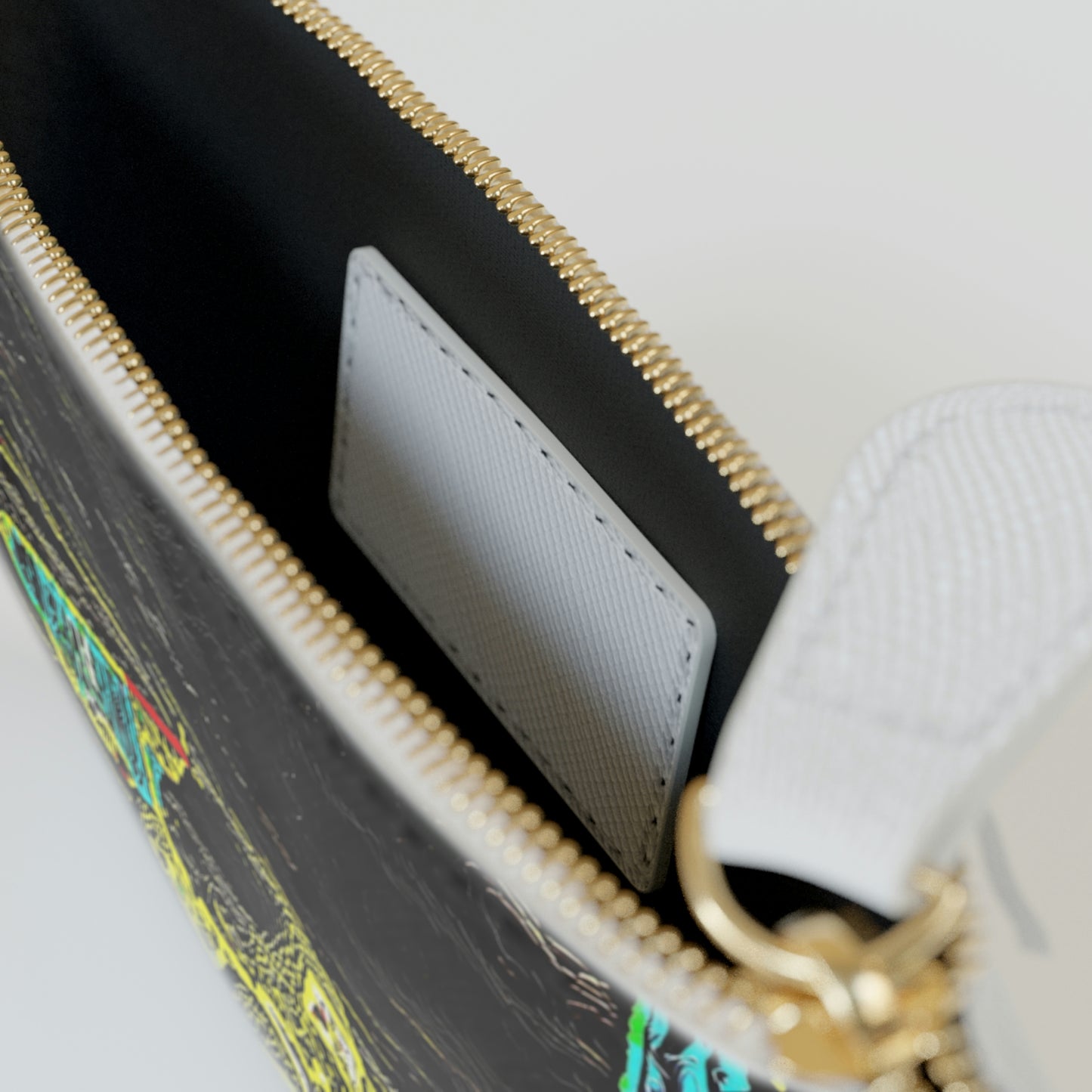 Mini Clutch Bag ...  "Snow Vehicle In Snow Storm At-Rest" ... Circa 12Mar23 ... Central Idaho ... 18-Hours Rendering Time: Original Works ...