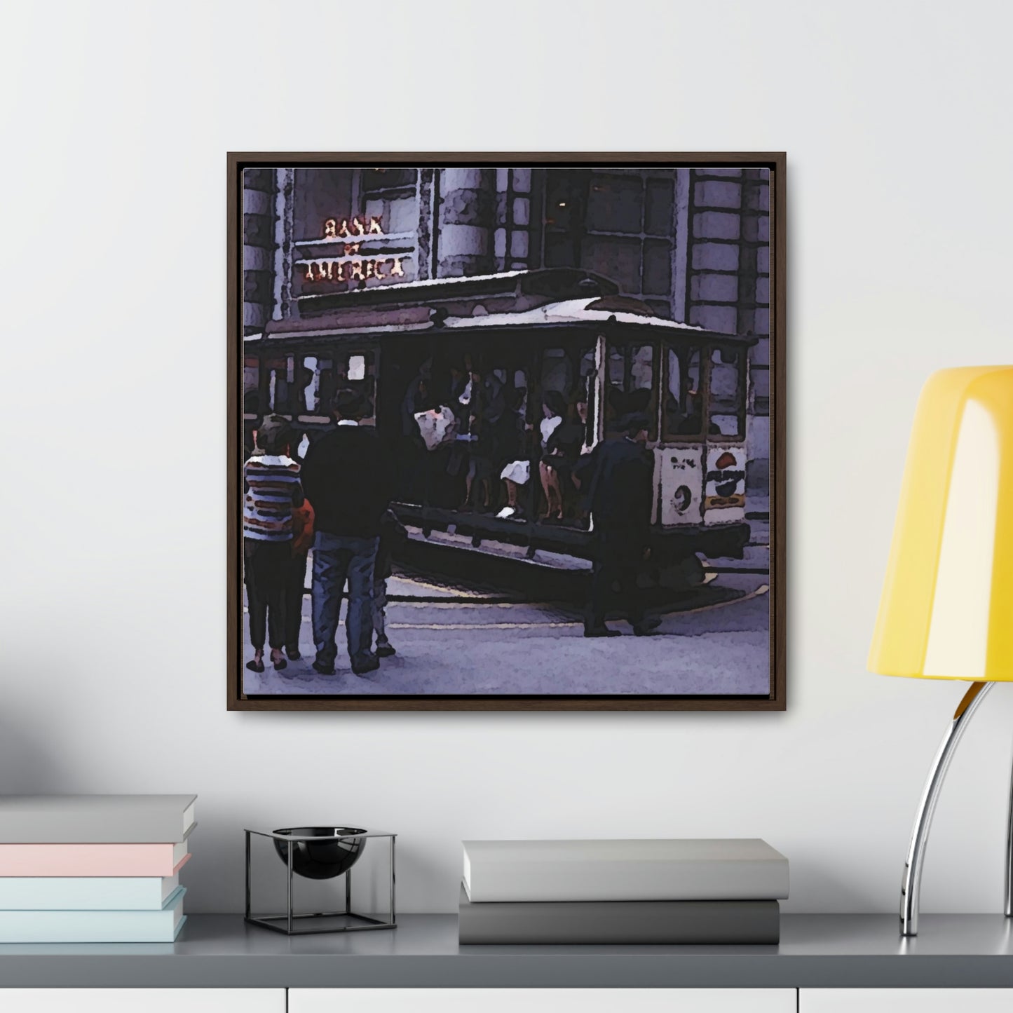 Gallery Canvas Wraps, Square Frame ... San Francisco ... 'Rice-A-Roni-A-San Francisco Treat' ... "A Cable Car Classic" ... Family Archives: 1973 ... Original Works ...