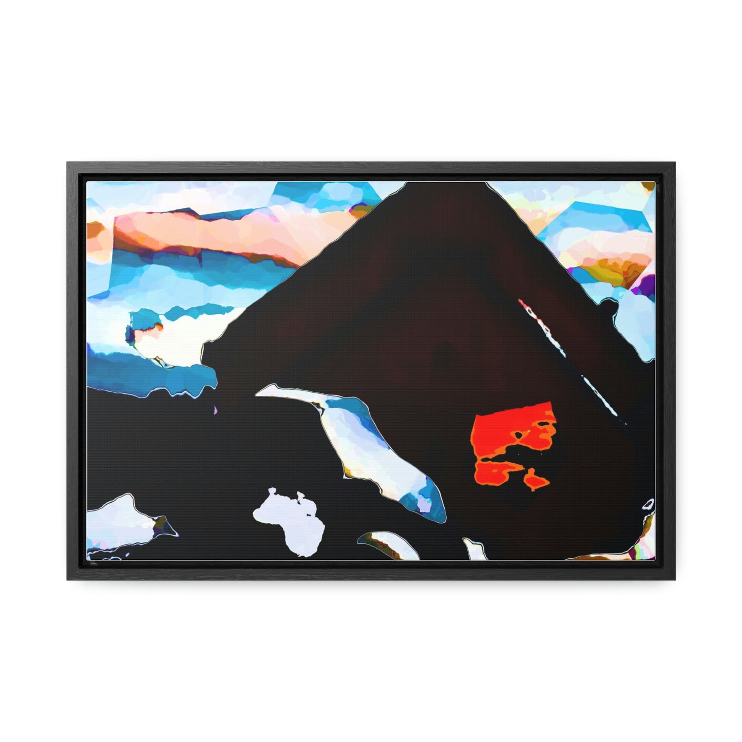Gallery Canvas Wraps, Horizontal Frame ... After An Intense Snow Storm ... 'Digging Out' ... A Vehicle & Cabin "In The Mountains" ... March 2023 ... Original Works ...