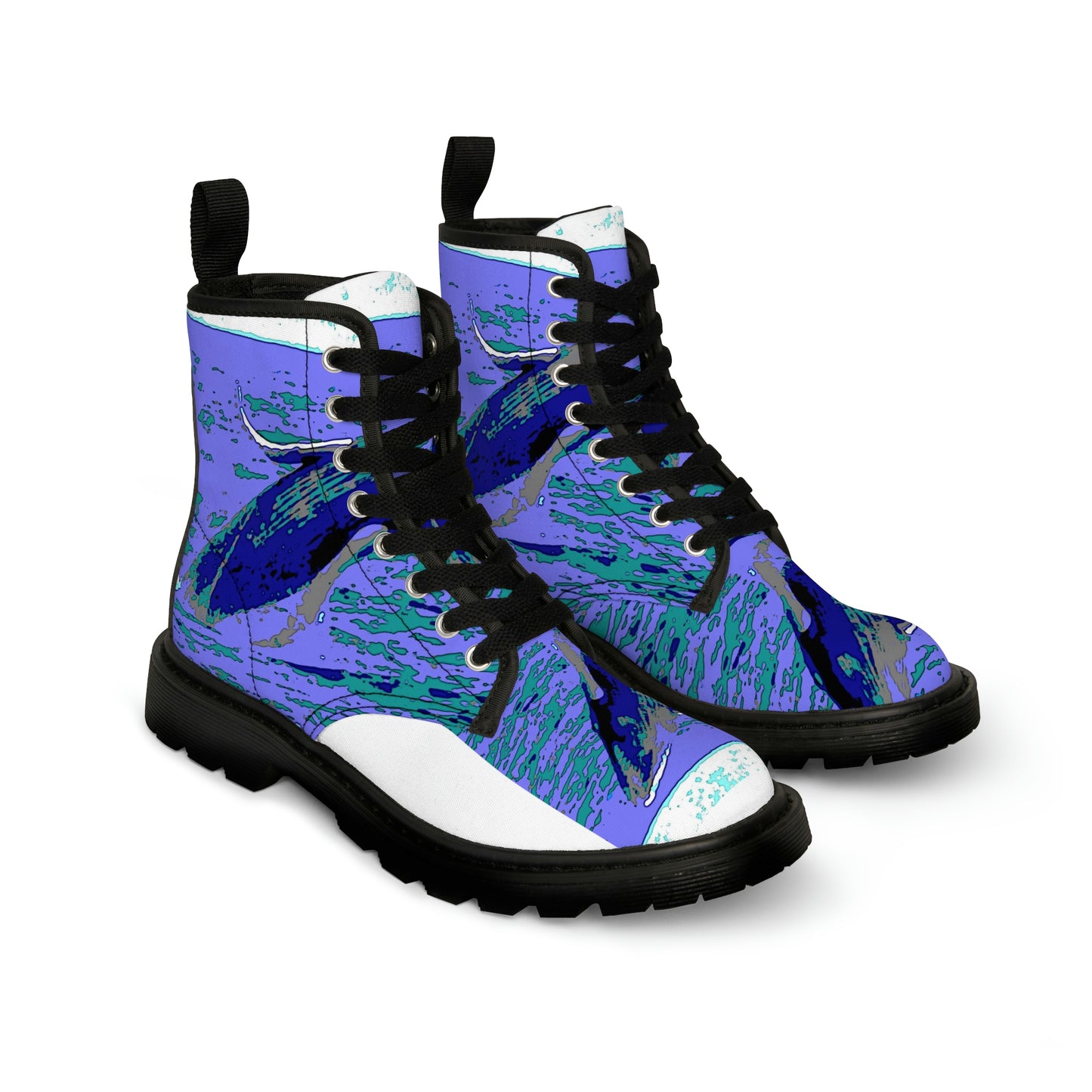 Men's Canvas Boots... Baby Humpback Breaching ... Maui, HI: April 2022 ... "Family Archives: KPH" ... Original Works ...