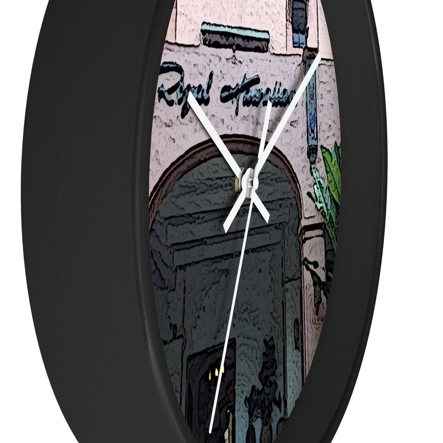 Wall clock ...  "La Grande Entree" At: 'The Pink Palace' ... The Royal Hawai'ian ... Honolulu, HI ... '27Oct2014' ... Original Works ...