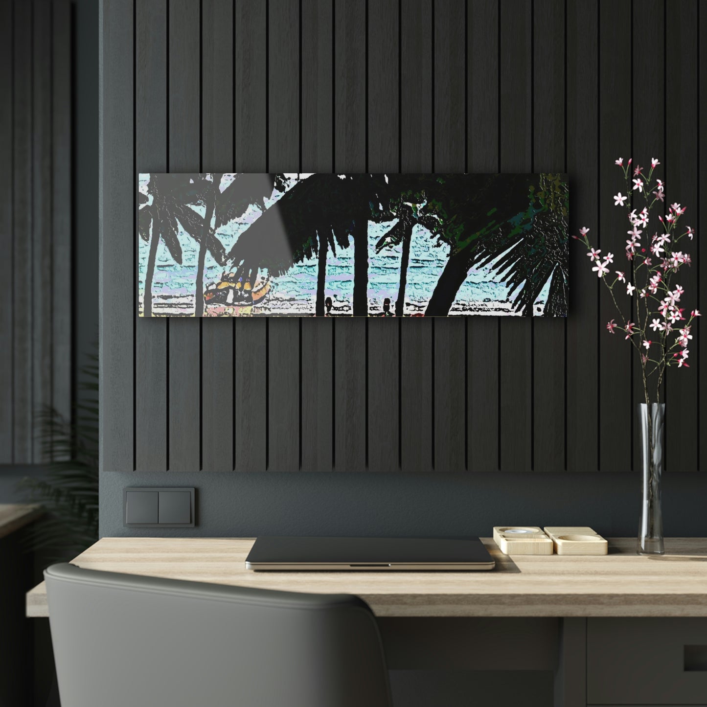 Acrylic Prints ... "A Beautiful Beach Amongst The Palms" ... The Outrigger Waikiki, Honolulu, Oahu ... Original Works ...
