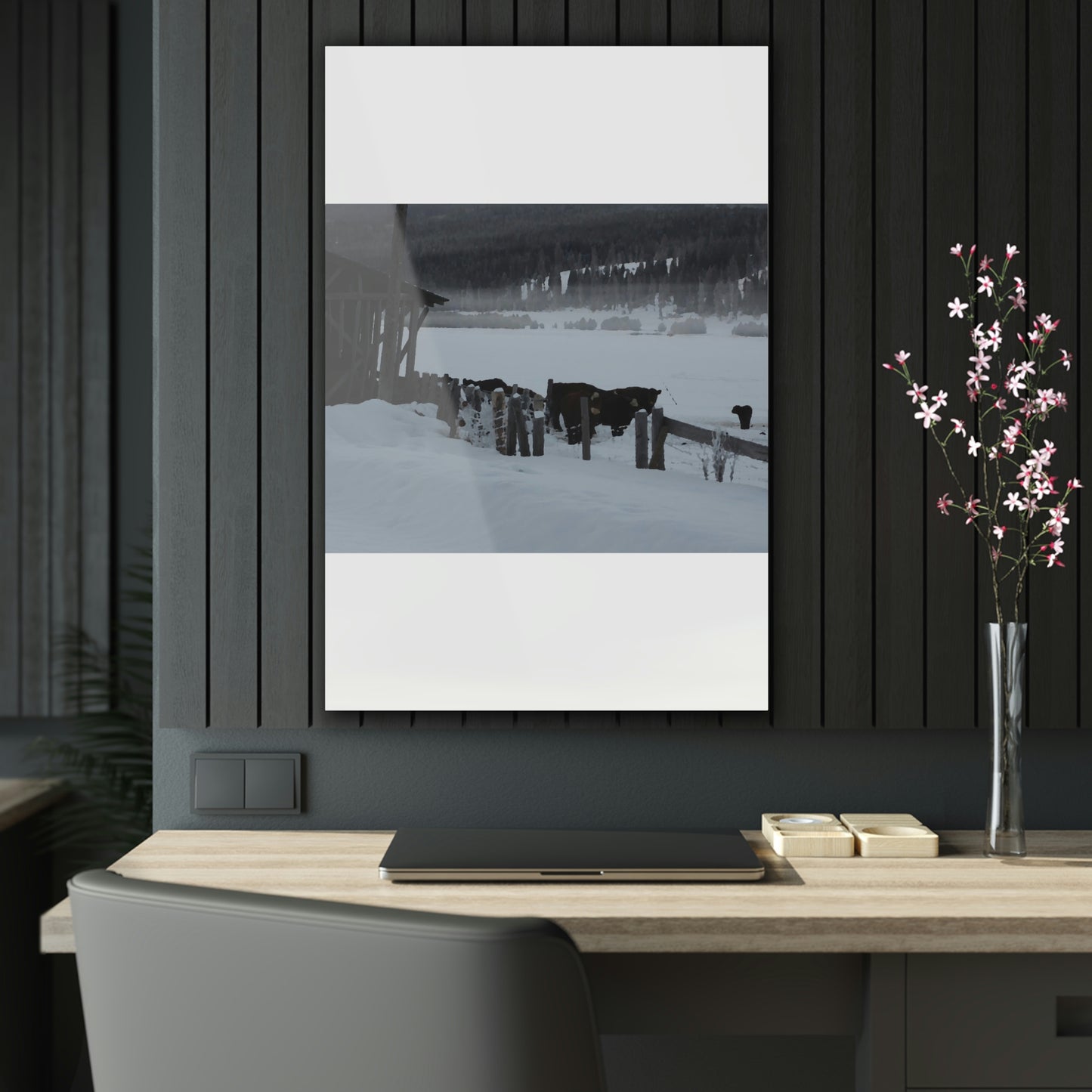 Acrylic Prints ... A Quiet Morning ... "Along The Red River & Nature Preserve Plateau" ... Jan23 ... Original Works ...