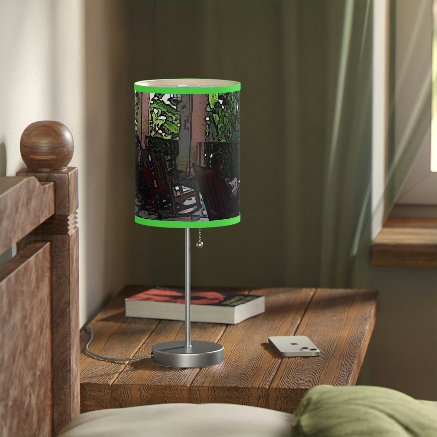 Lamp on a Stand, US|CA plug ...Lanai & Rocking Chairs At: 'The Pink Palace' ... The Royal Hawai'ian ... Honolulu, HI ... '27Oct2014' ... Original Works ...