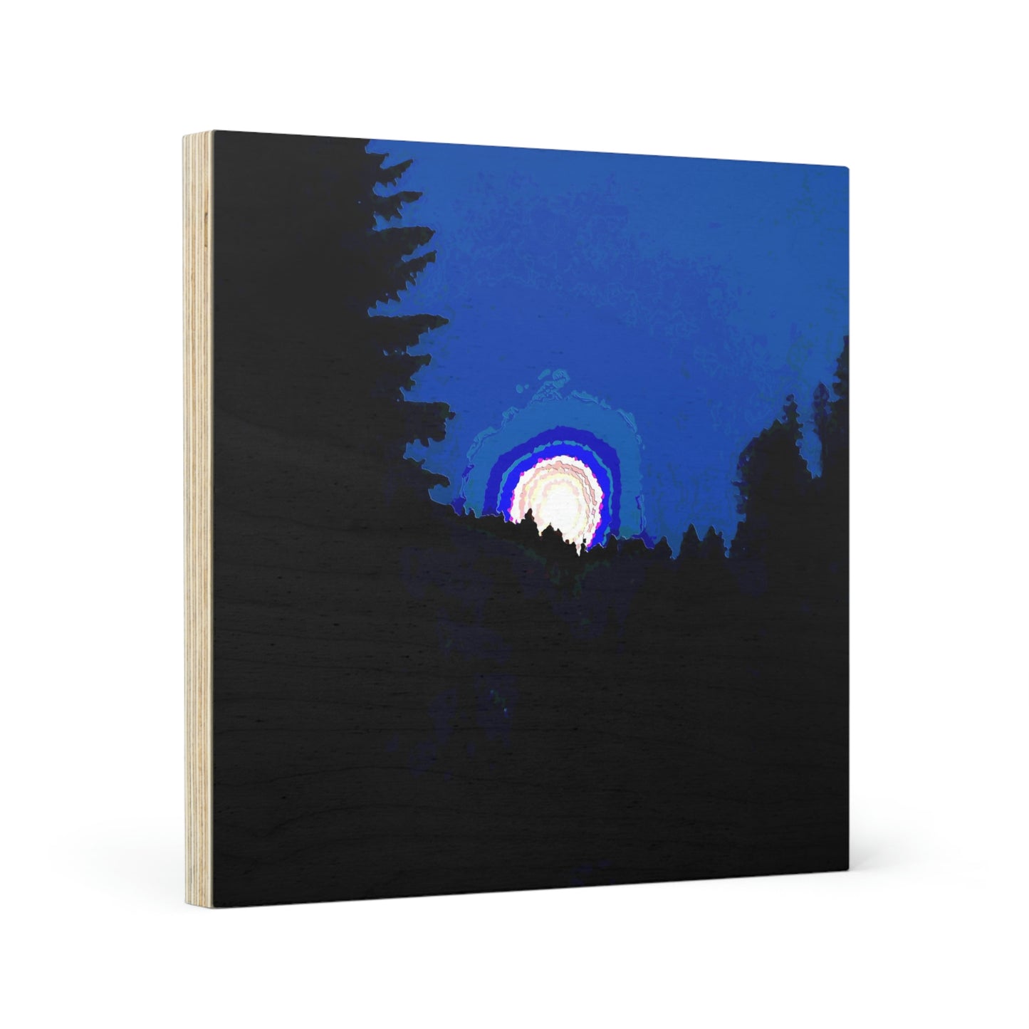 Wood Canvas ... "The Road Home" ...' Over The River & Through The Woods To? ...' ... Moonscape Near Elk City, Idaho ... Original Works ... 5Jan23 ...