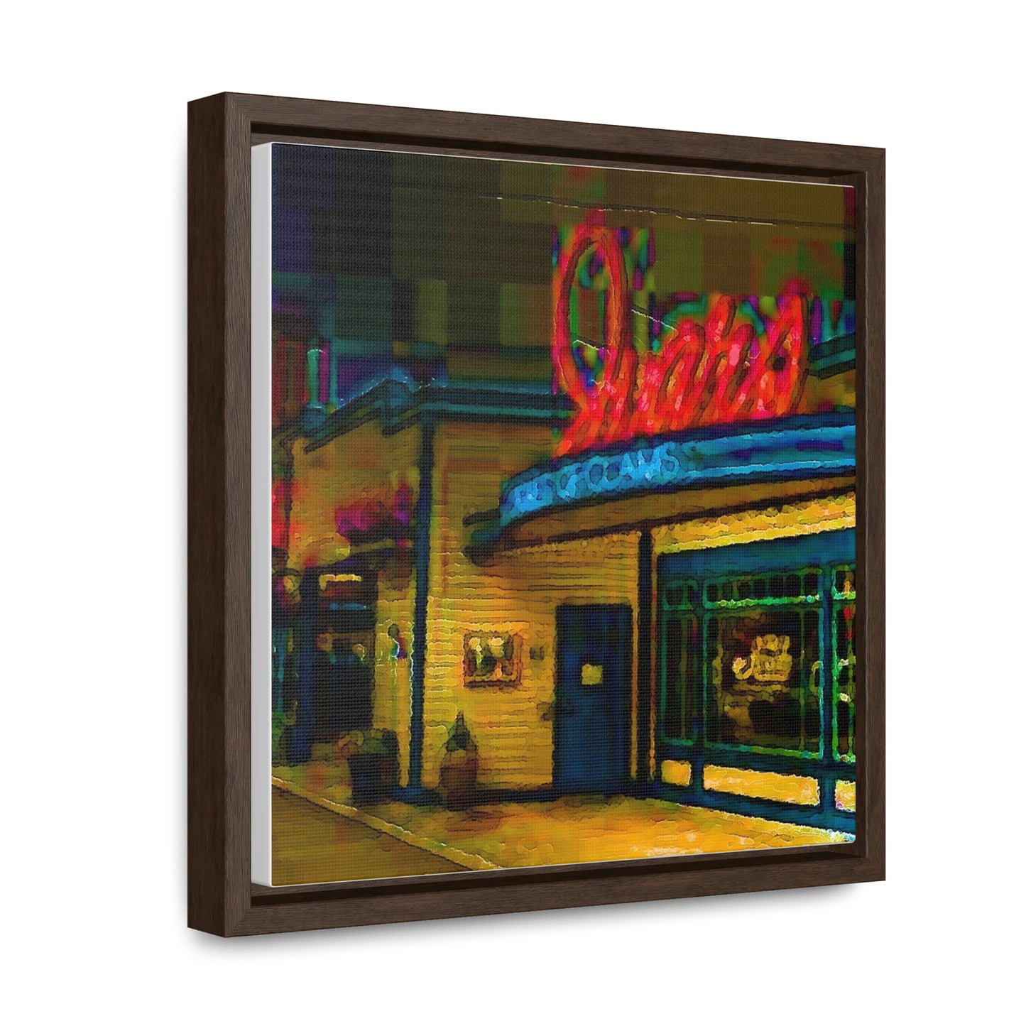 Gallery Canvas Wraps, Square Frame ...  In-A-Hurry & Stressed? ... Remember: Keep "Clam" ... Clam_Happy ...  'Ivars: Seattle Waterfront' ... Personal Archives ... Original Works ...