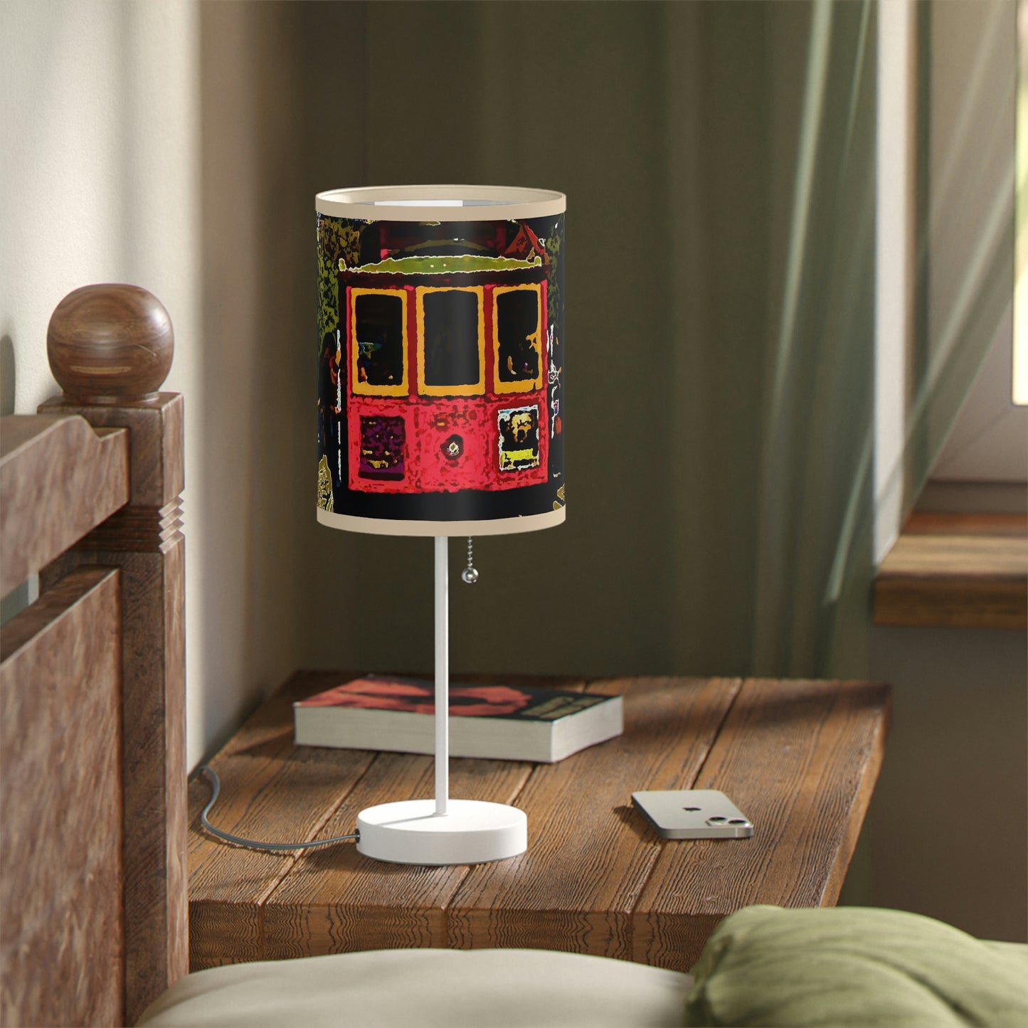 Lamp on a Stand, US|CA plug ... San Francisco ... 'A Rice-A-Roni-A-San Francisco Treat' ... "A Cable Car Classic" ... Family Archives: 1973 ... Original Works ...