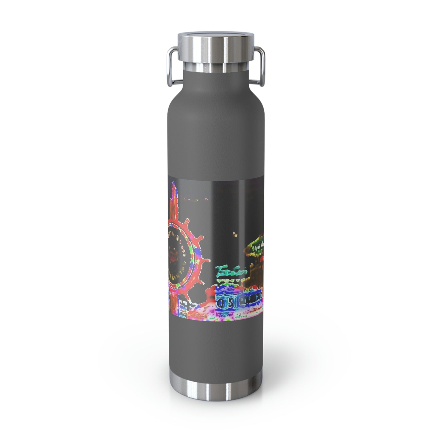 Copper Vacuum Insulated Bottle, 22oz ... "No.9 Fishermen's Grotto - Fishermen's Wharf, SF, California" ... Family Archives: 1970's ... Original Works ...