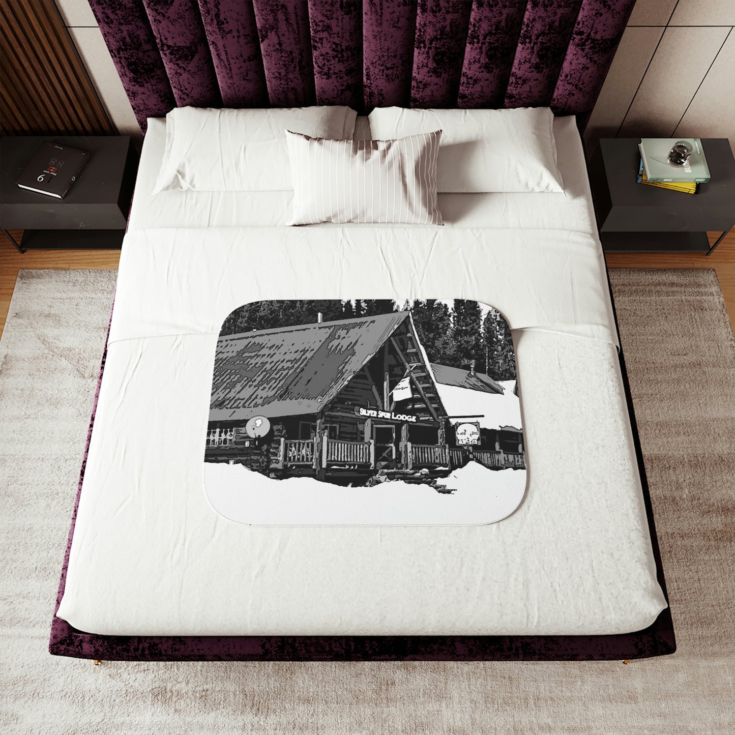 Sherpa Blanket ... A Beautiful Lodge & Back-Country Outfitter In A Mountain Town ... 'Dixie, Idaho, November 2022' ... Original Works ...