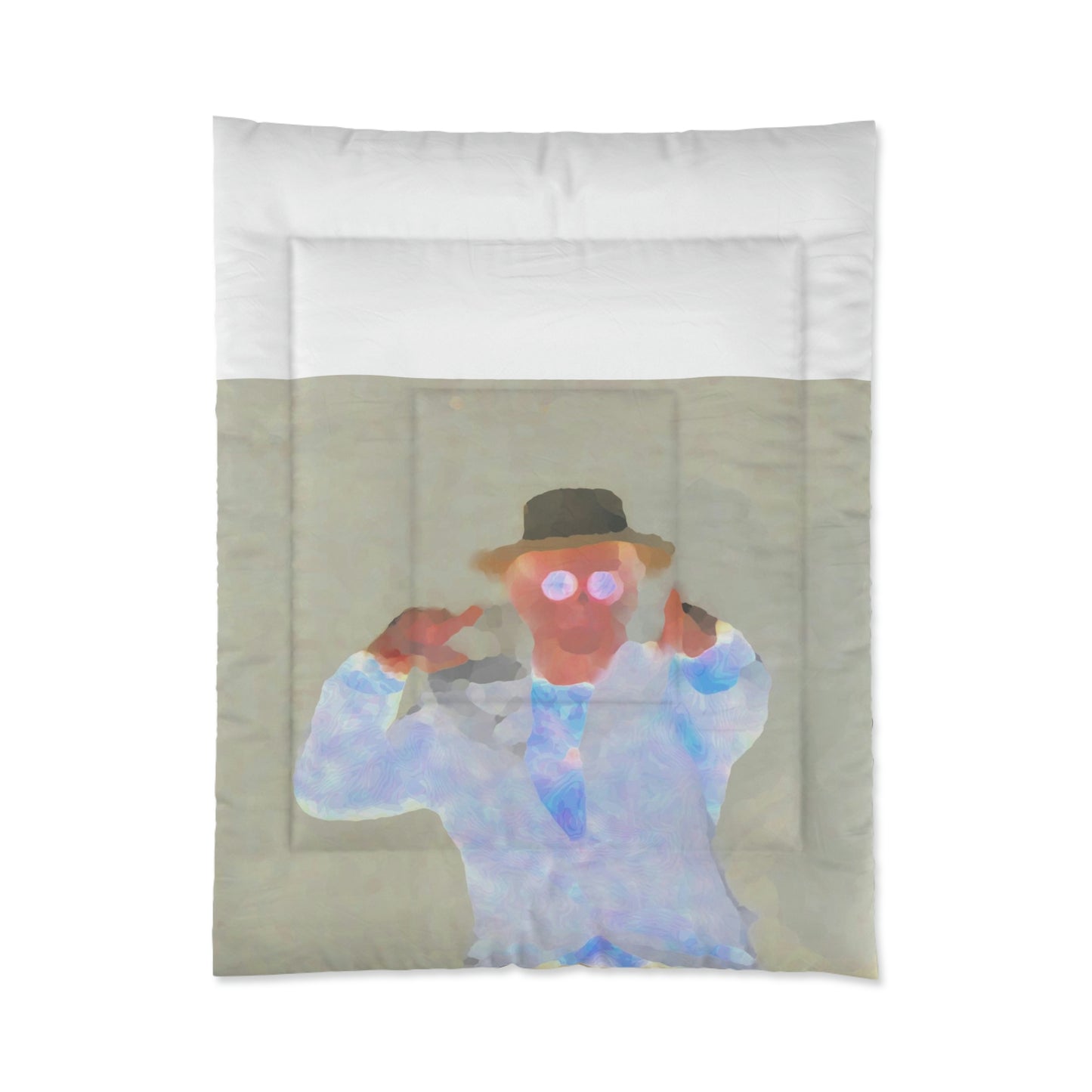 Comforter ... "Here's To You Friends & Associates" ... Geting-Er-Done ... Idaho / Washington Border (Lewiston, ID - Clarkston, WA) ... Original Works: Rendering Time: 8 Hours ...