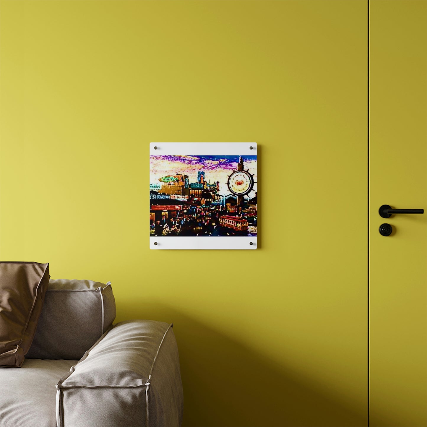 Acrylic Wall Art Panels ... "No.9 Fishermen's Grotto - Fishermen's Wharf, SF, California" ... Family Archives: 1970's ... Original Works ...