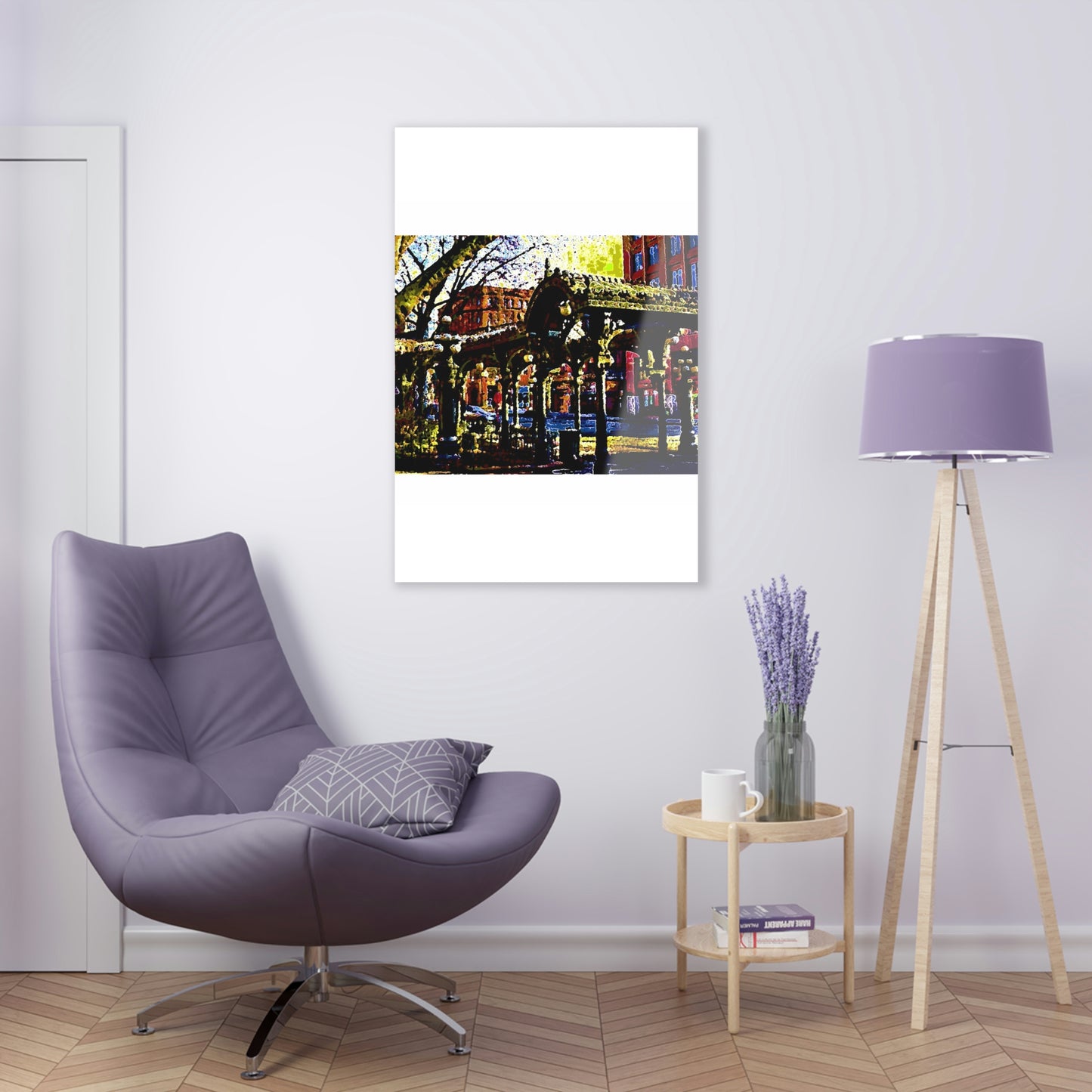 Acrylic Prints .. A Very Fine Place To Meet ... To Catch The Bus ... 'To Find A Friend' .. Just-To-Hangout ... Dr FJHolt Base Photo ... Original Works ...