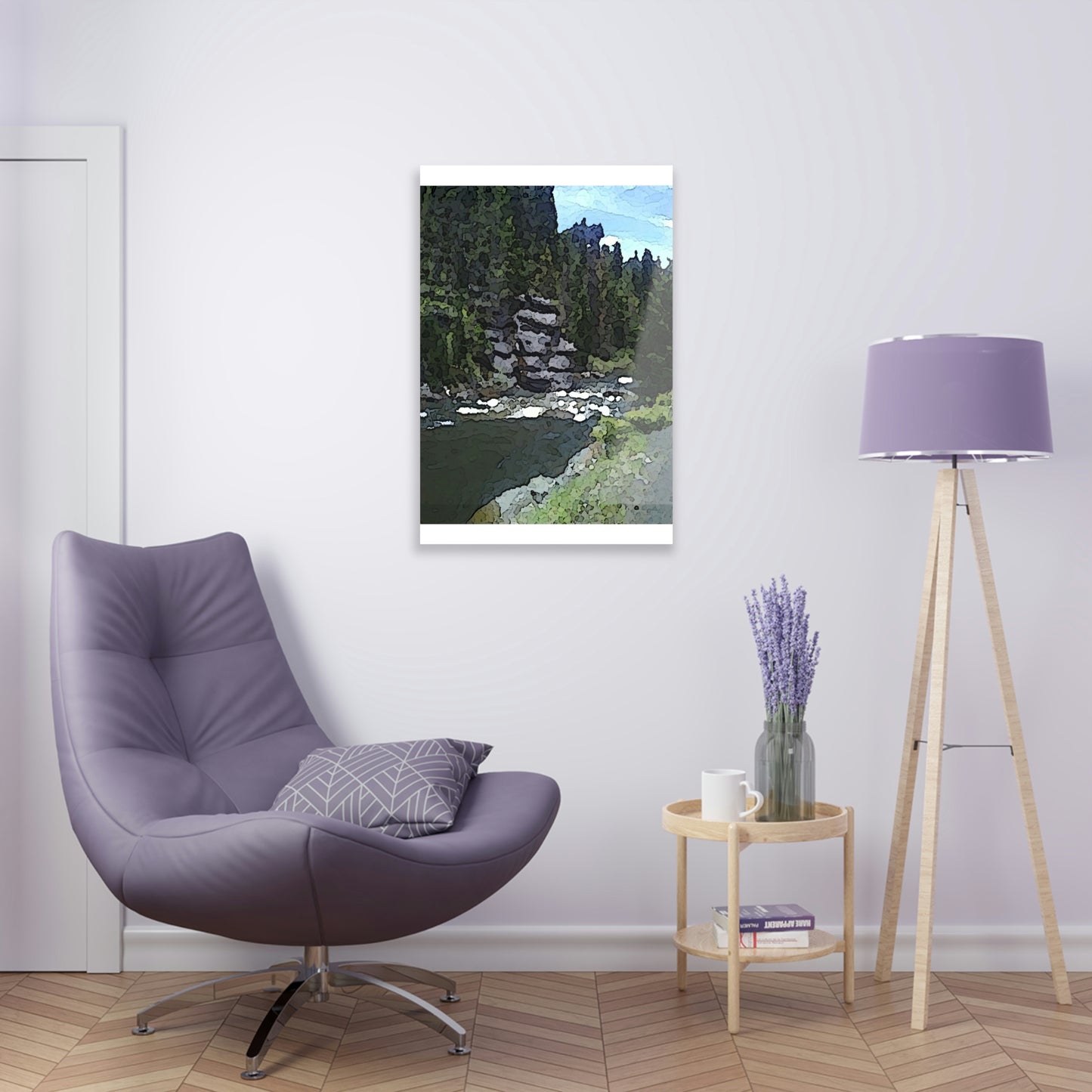Acrylic Prints ...  "I Am Innocent" ... Tricky-Dick Immortalized ... Nixon Rock: Along The River ... Central Idaho, Summer 2020 ... Original Works ...