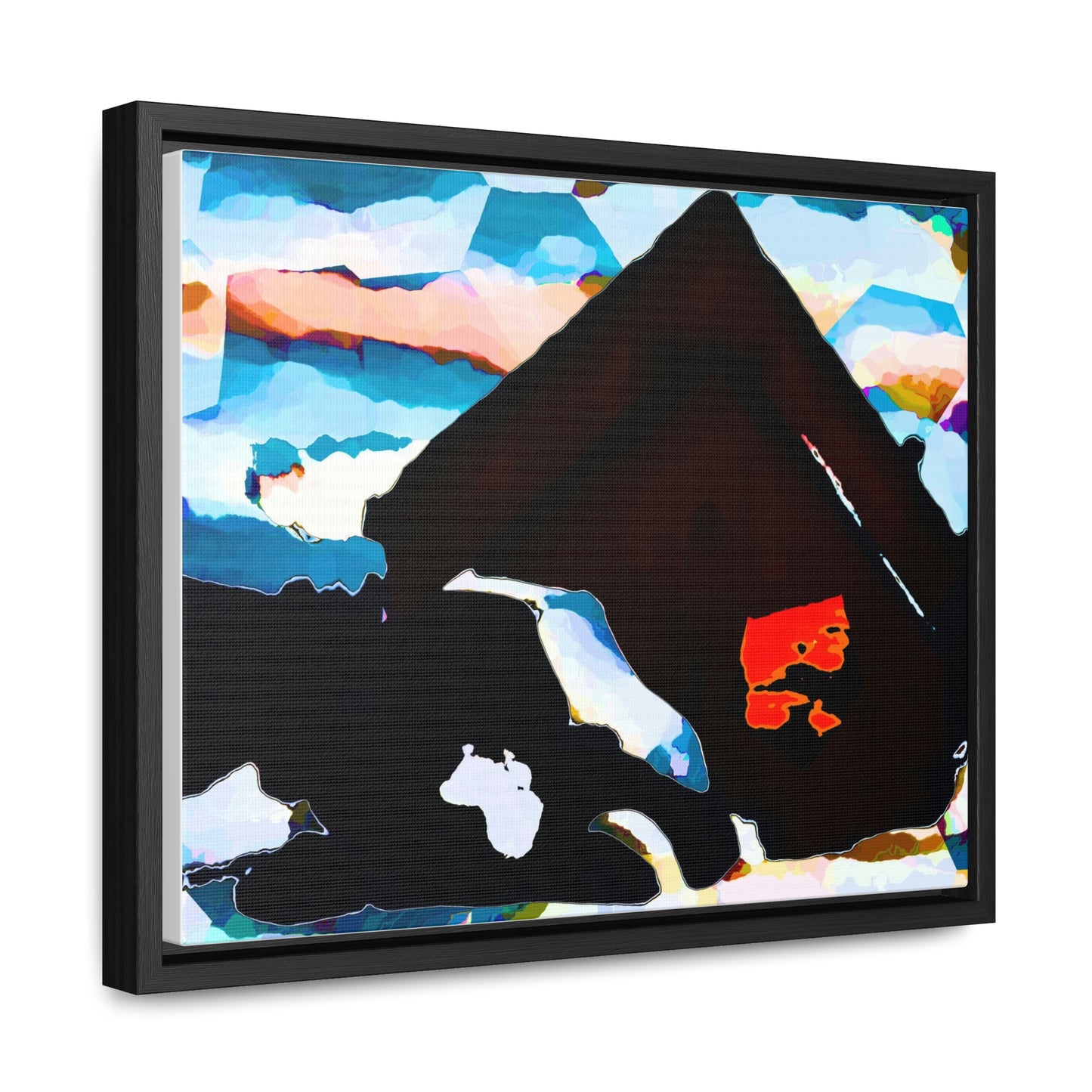 Gallery Canvas Wraps, Horizontal Frame ... After An Intense Snow Storm ... 'Digging Out' ... A Vehicle & Cabin "In The Mountains" ... March 2023 ... Original Works ...