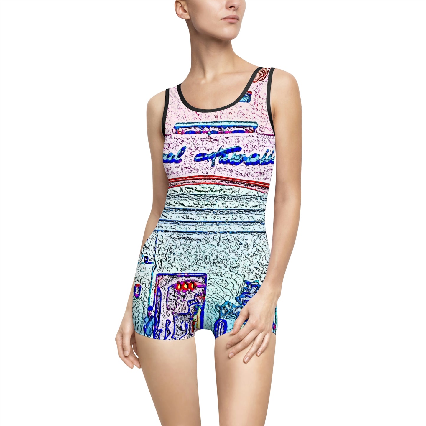 Women's Vintage Swimsuit ... "La Grande Entree" At: 'The Pink Palace' ... The Royal Hawai'ian ... Honolulu, HI ... '27Oct2014' ... Original Works ...