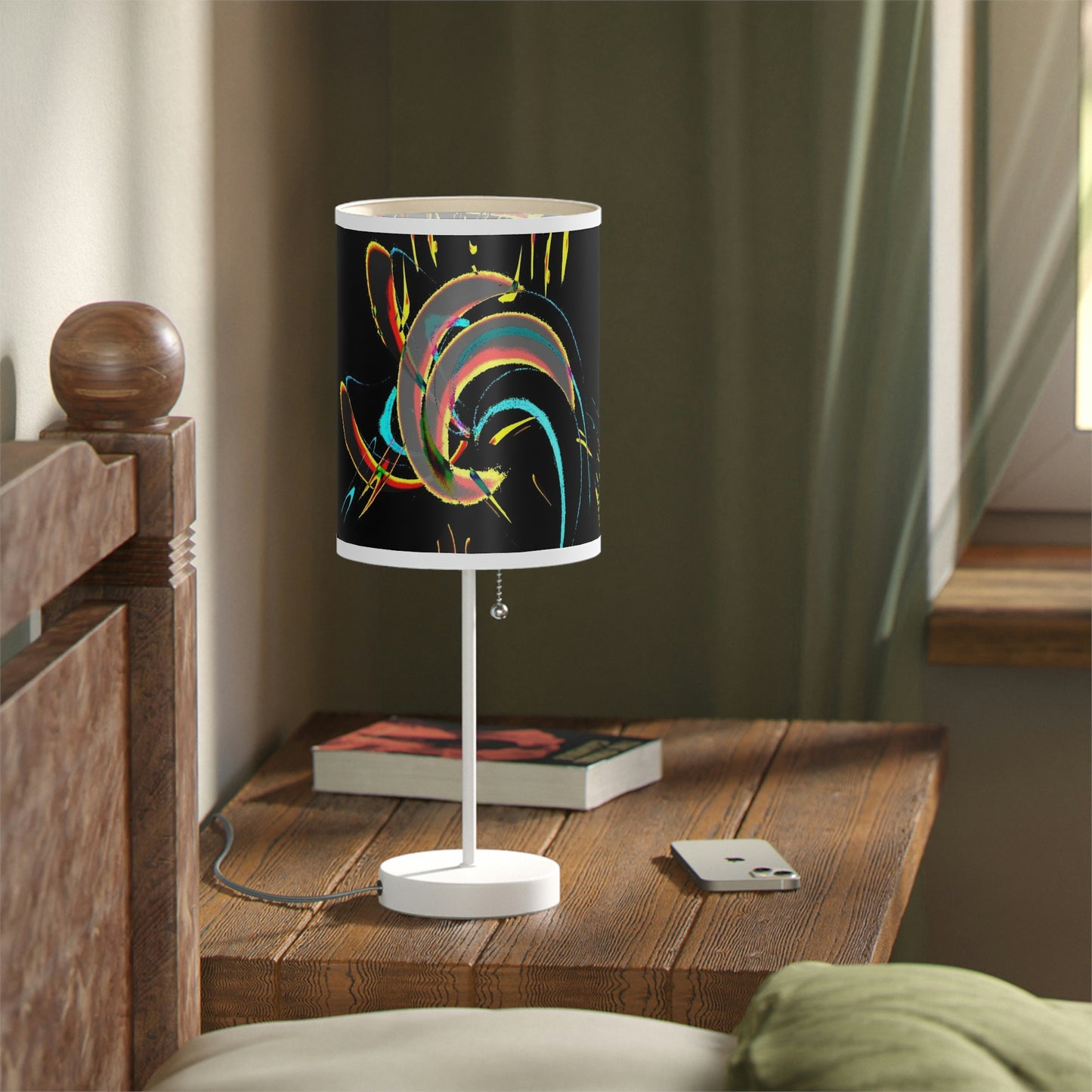 Lamp on a Stand, US|CA plug ... "Waning Moon" ... Central Idaho ... October 2022 ... Rendering Time: 22 Hours ... Original Works ...