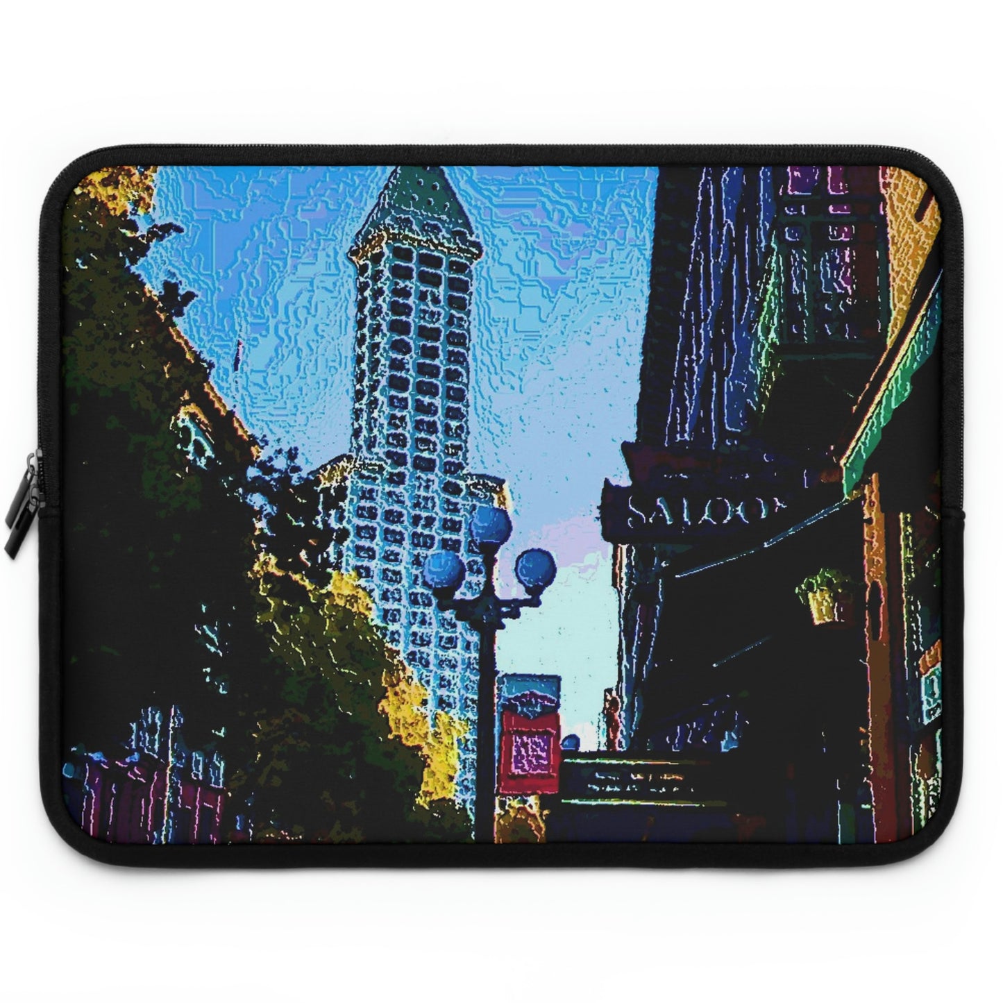 Laptop Sleeve ...  Pioneer Square & Smith Tower ... 'That World Famous View' ... Colleague Supplied Photo ... Original Works ...