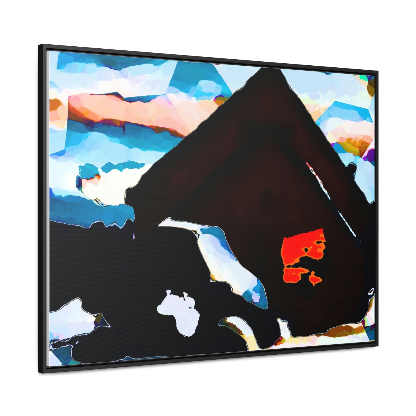 Gallery Canvas Wraps, Horizontal Frame ... After An Intense Snow Storm ... 'Digging Out' ... A Vehicle & Cabin "In The Mountains" ... March 2023 ... Original Works ...