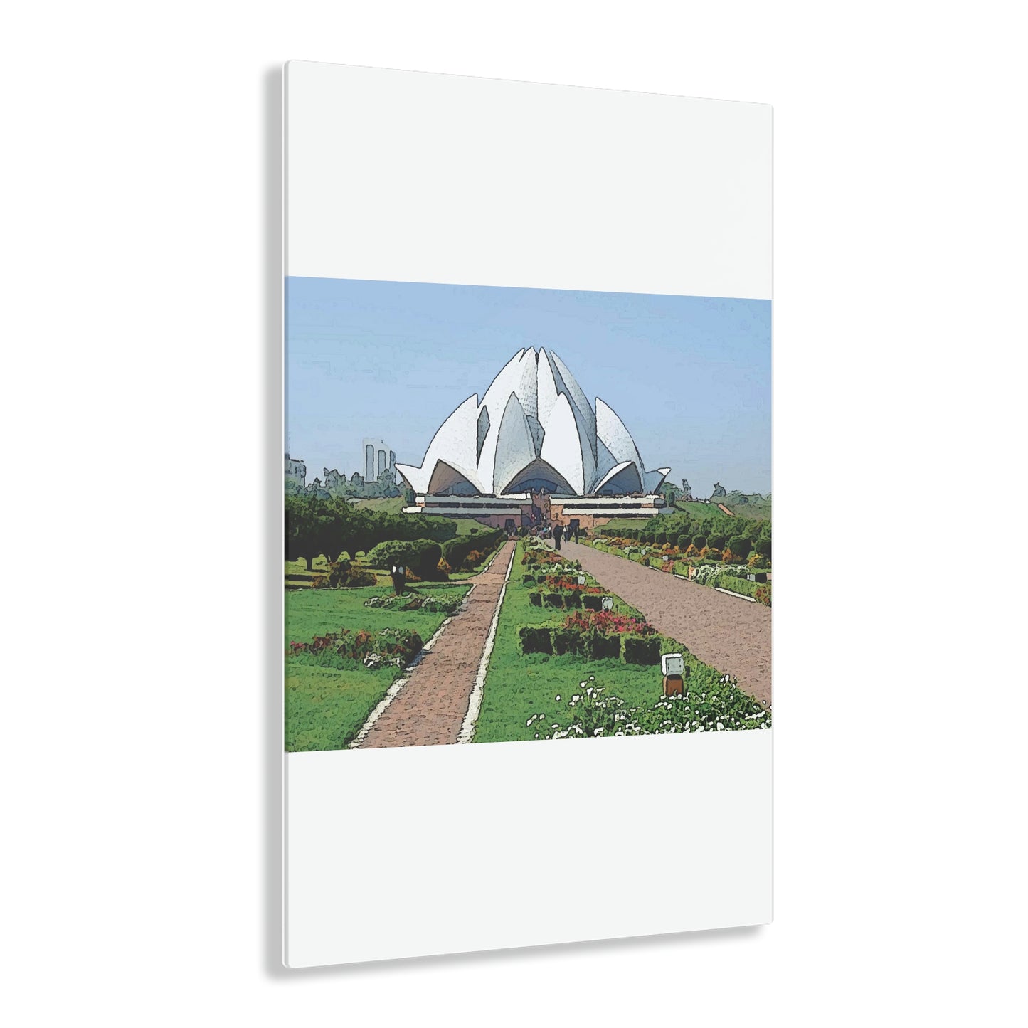 Acrylic Prints ... 'Bahai'i House-Of-Worship' ... "Lotus Temple: Delhi, India, 2008" ... Original Works ...