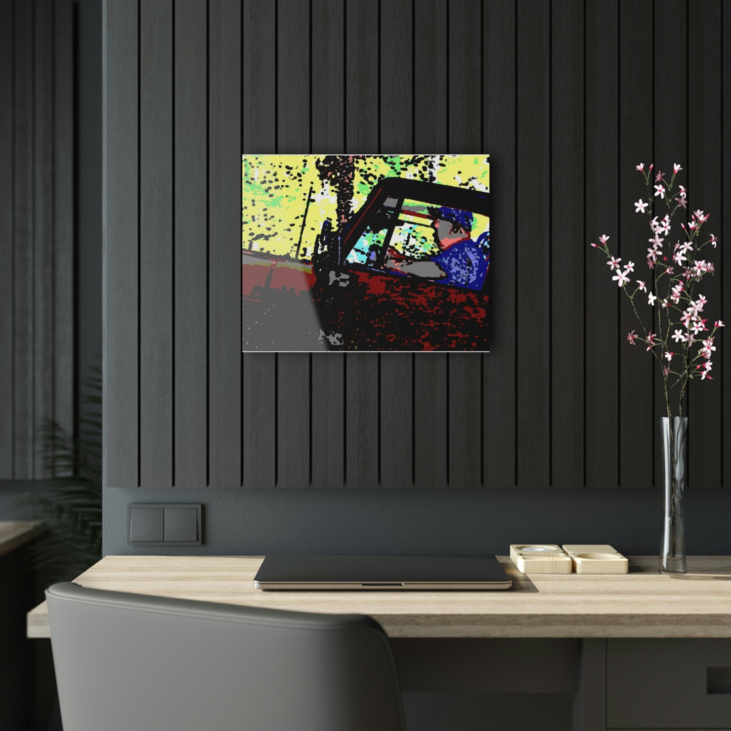 Acrylic Prints ... "Jeep & Bronco-Bustin'-It Up The Mountain Road"  ... Spring 2021 ... Rhett Creek, Idaho ... Original Works ...