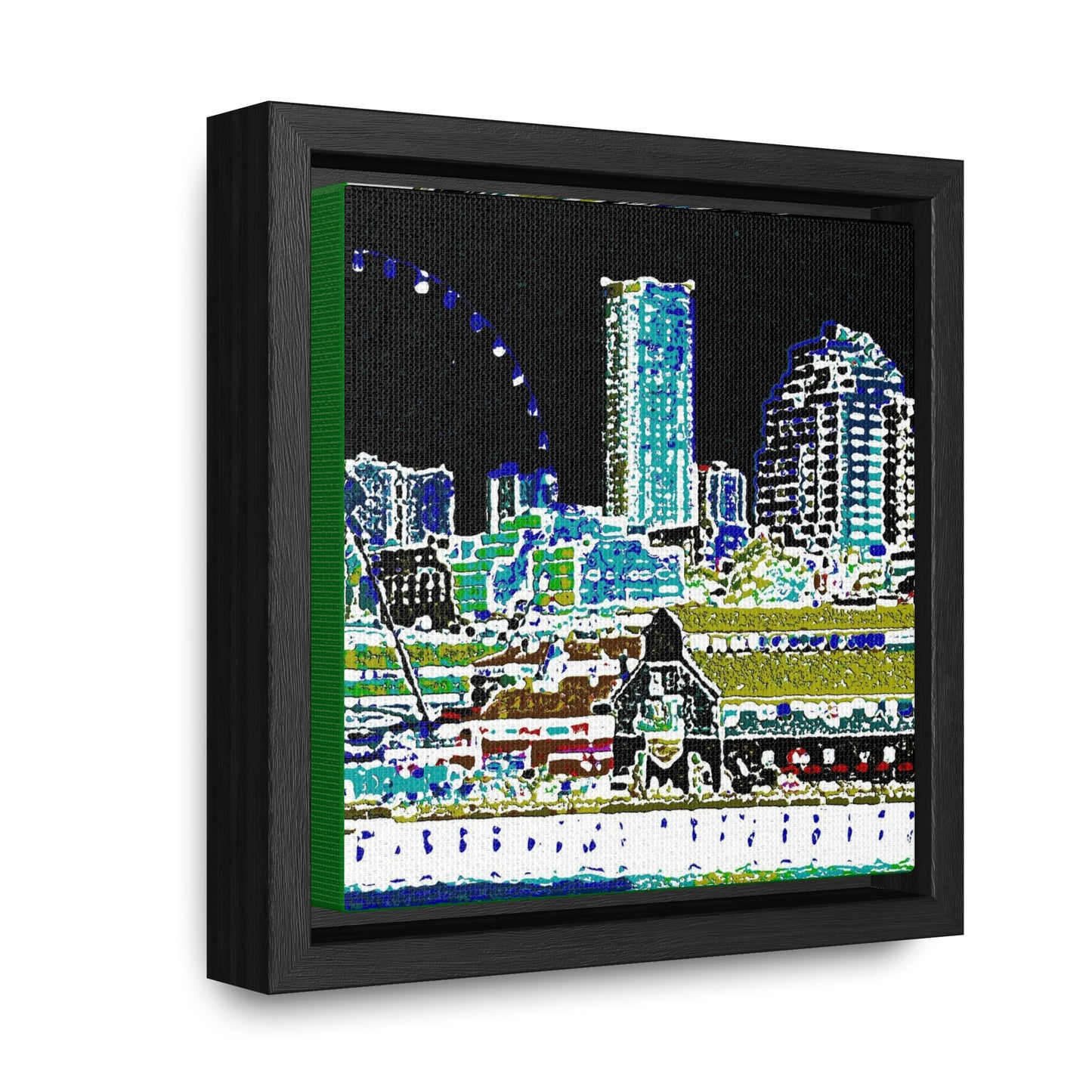 Gallery Canvas Wraps, Square Frame ... That Classic Wheel ... 'Seattle's Wheel' ... & Old Classic Waterside Vendors ...  'Family Archives' ... Original Works ...