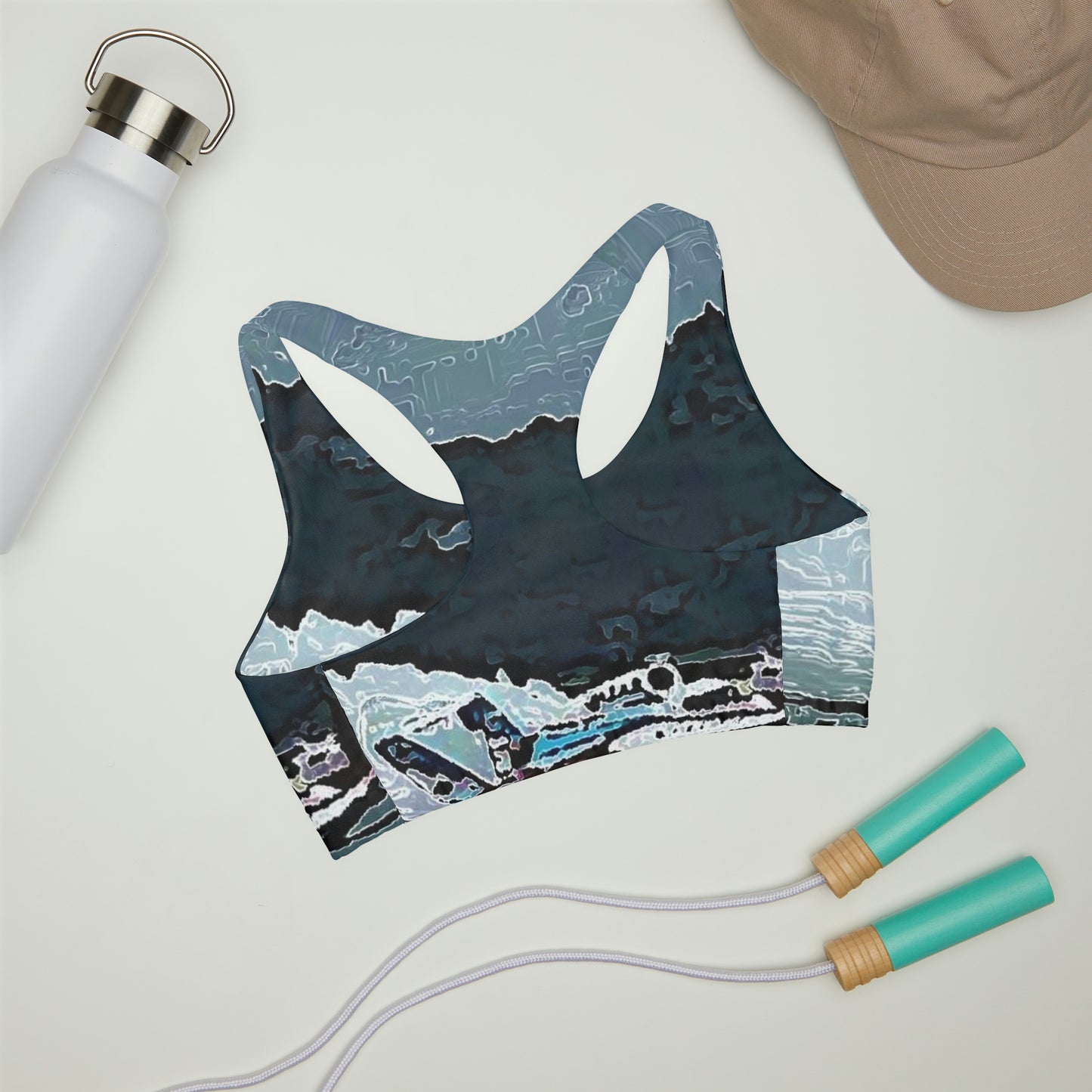Girls' Double Lined Seamless Sports Bra ... Seattle Columbia Cup On Lake Washington ... "Dave Wilcox Heads For The Win" ... Associate Gift-Photo ... Original Works ...