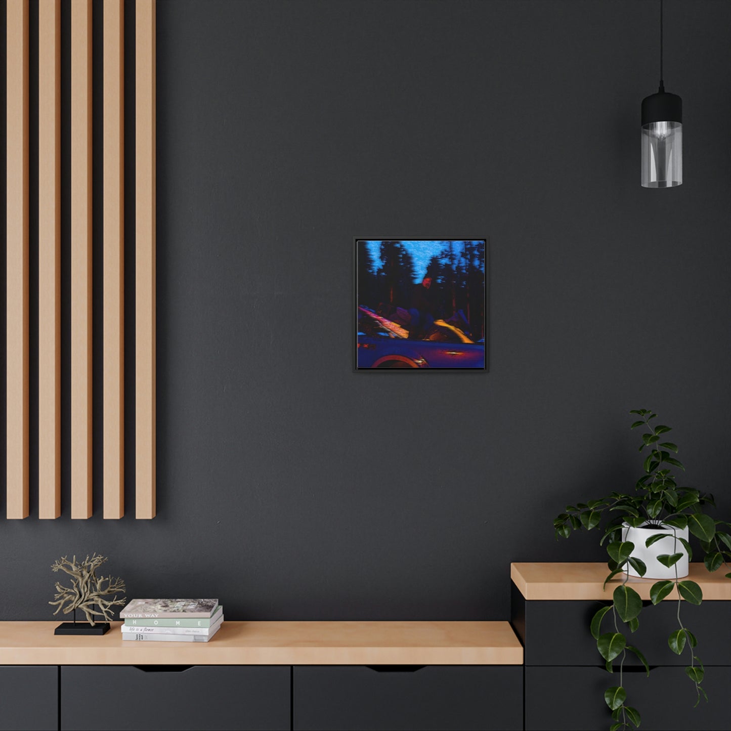 Gallery Canvas Wraps, Square Frame ... Two Modes Of Winter Transportation ... "Which One To Drive Next?" ... Choices-Choices-Choices ... Circa 4Jan23 ... Original Works ...