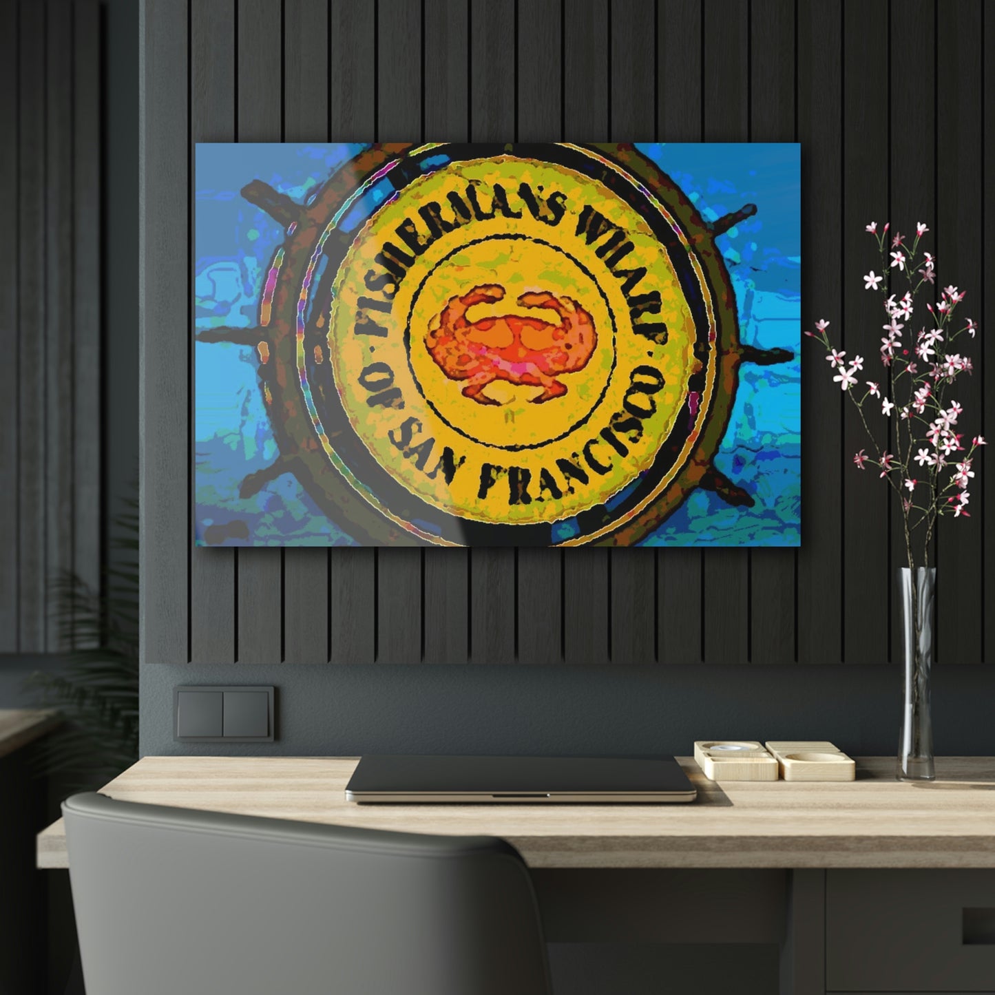 Acrylic Prints ... "No.9 Fishermen's Grotto - Fishermen's Wharf, SF, California" ... Family Archives: 1970's ... Original Works ...