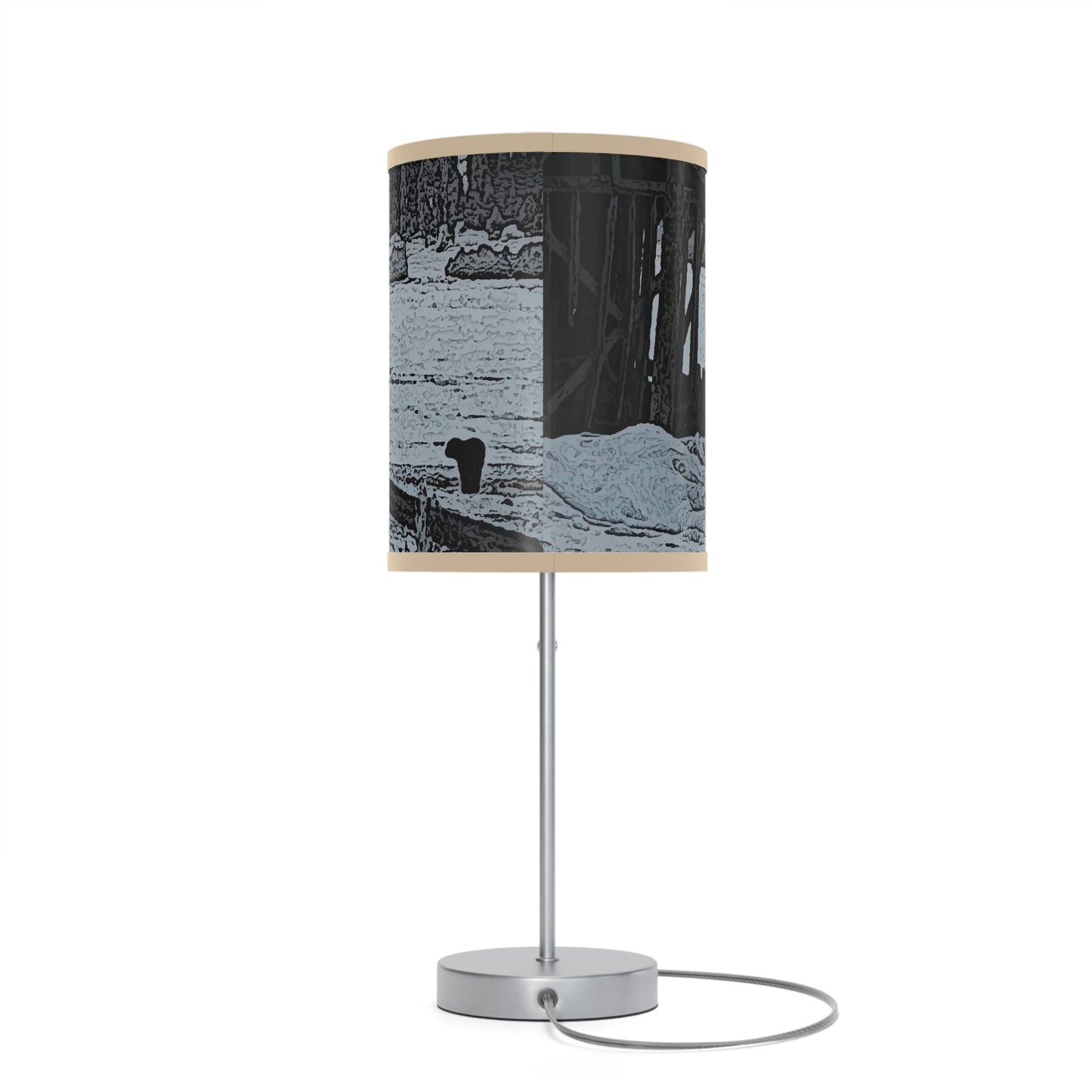Lamp on a Stand, US|CA plug ... A Quiet Morning ... "Along The Red River & Nature Preserve Plateau" ... Jan23 ... Original Works ...