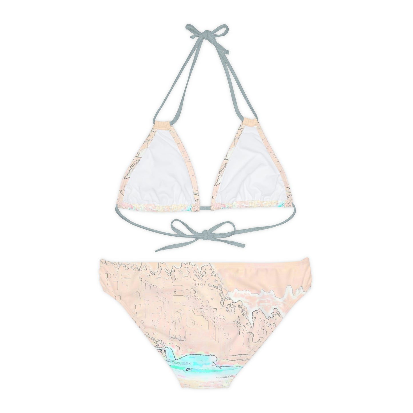 Strappy Bikini Set ... Seattle Columbia Cup On Lake Washington ... "Dave Wilcox Heads For The Win" ... Associate Gift-Photo ... Original Works ...