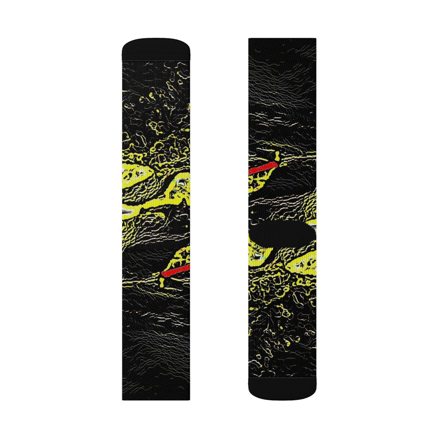 Sublimation Socks ... "Snow Vehicle In Snow Storm At-Rest" ... Circa 12Mar23 ... Central Idaho ... 18-Hours Rendering Time: Original Works ...