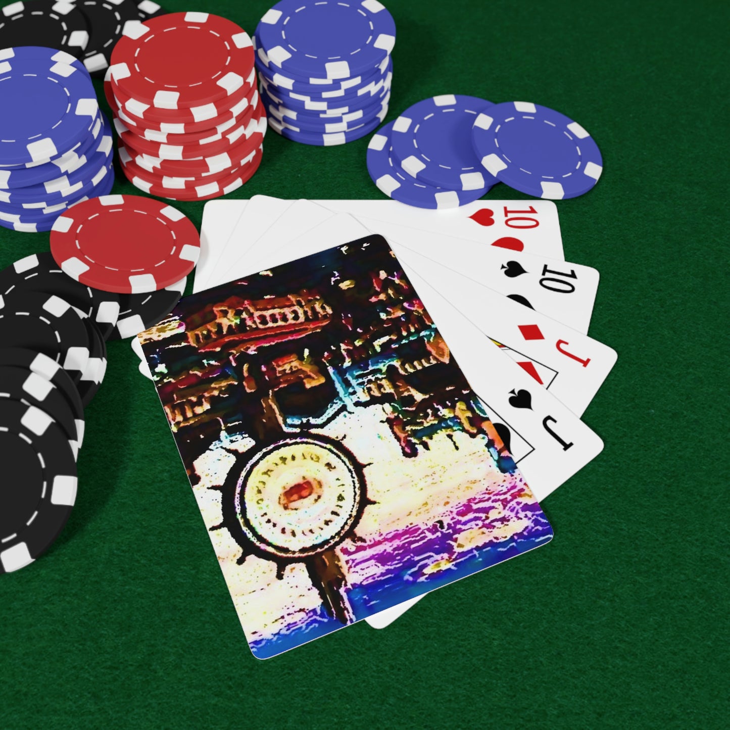 Custom Poker Cards ... "No.9 Fishermen's Grotto - Fishermen's Wharf, SF, California" ... Family Archives: 1970's ... Original Works ...
