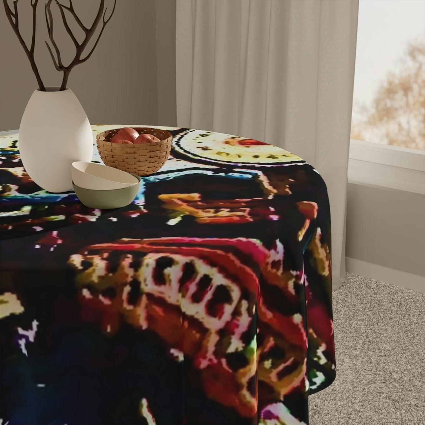 Tablecloth ...  "No.9 Fishermen's Grotto - Fishermen's Wharf, SF, California" ... Family Archives: 1970's ... Original Works ...