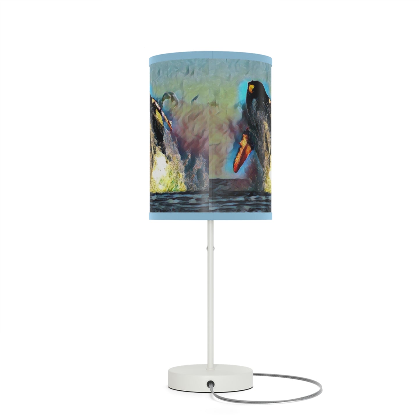 Lamp on a Stand, US|CA plug ... An Extraordinary Humpback Breach ... 'With Explosive Energy' ... Family Archives (KPH) ... Circa: 21st Century. Maui, HI ... Original Works ...