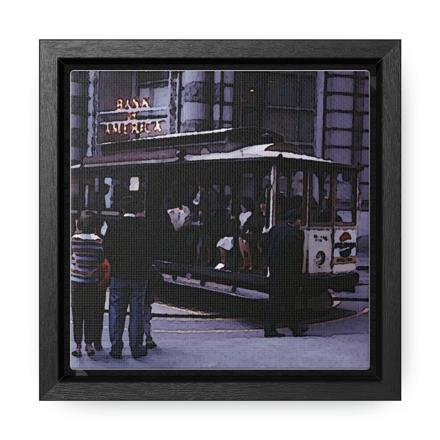 Gallery Canvas Wraps, Square Frame ... San Francisco ... 'Rice-A-Roni-A-San Francisco Treat' ... "A Cable Car Classic" ... Family Archives: 1973 ... Original Works ...