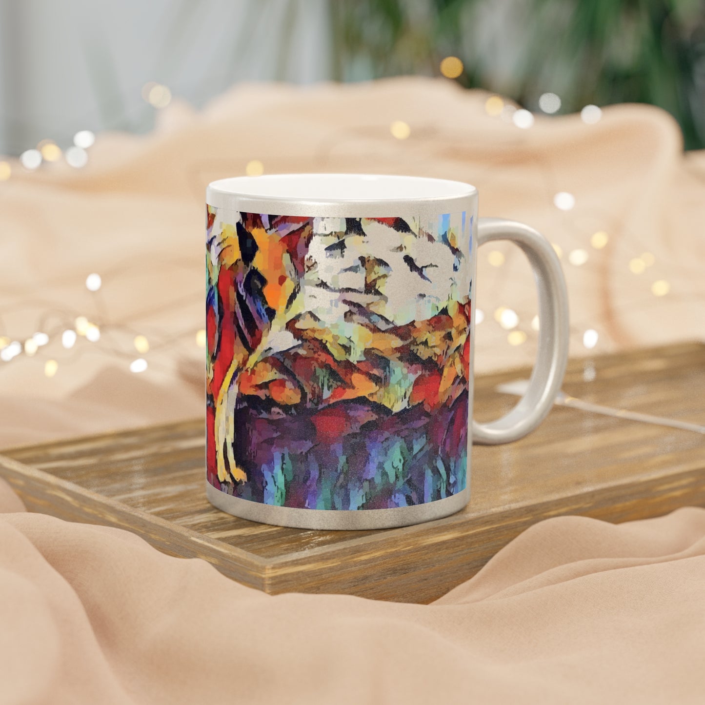 Metallic Mug (Silver\Gold) ... Coyote ... "Yosemite Valley: Circa May23 ... KPH Base Photo" ... Original Works ...