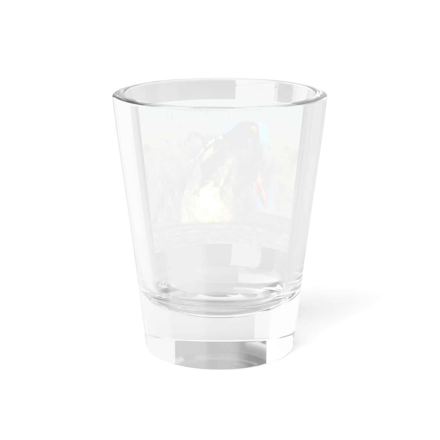 Shot Glass, 1.5oz ... An Extraordinary Humpback Breach ... 'With Explosive Energy' ... Family Archives (KPH) ... Circa: 21st Century. Maui, HI ... Original Works ...