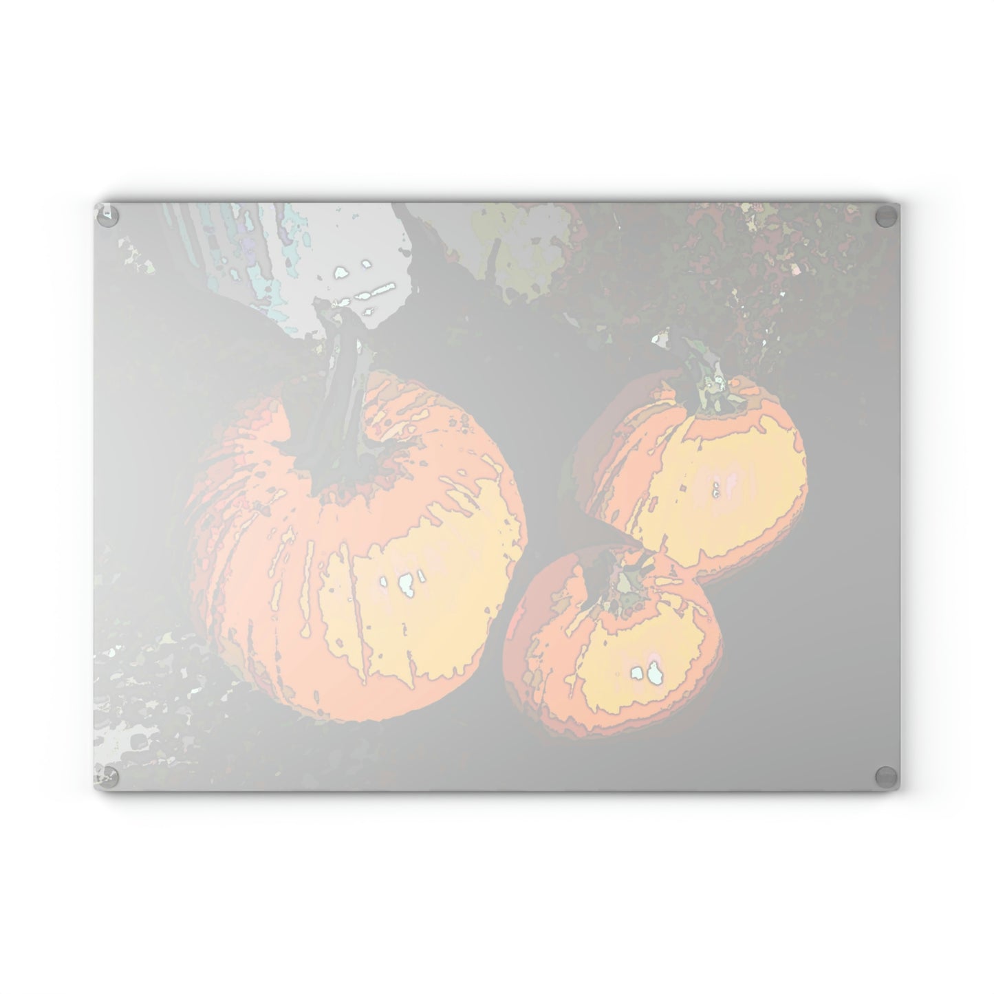 Glass Cutting Board ... "Carve Your Jack-O-Lanterns" & Dry Your Seeds 'On These' ...