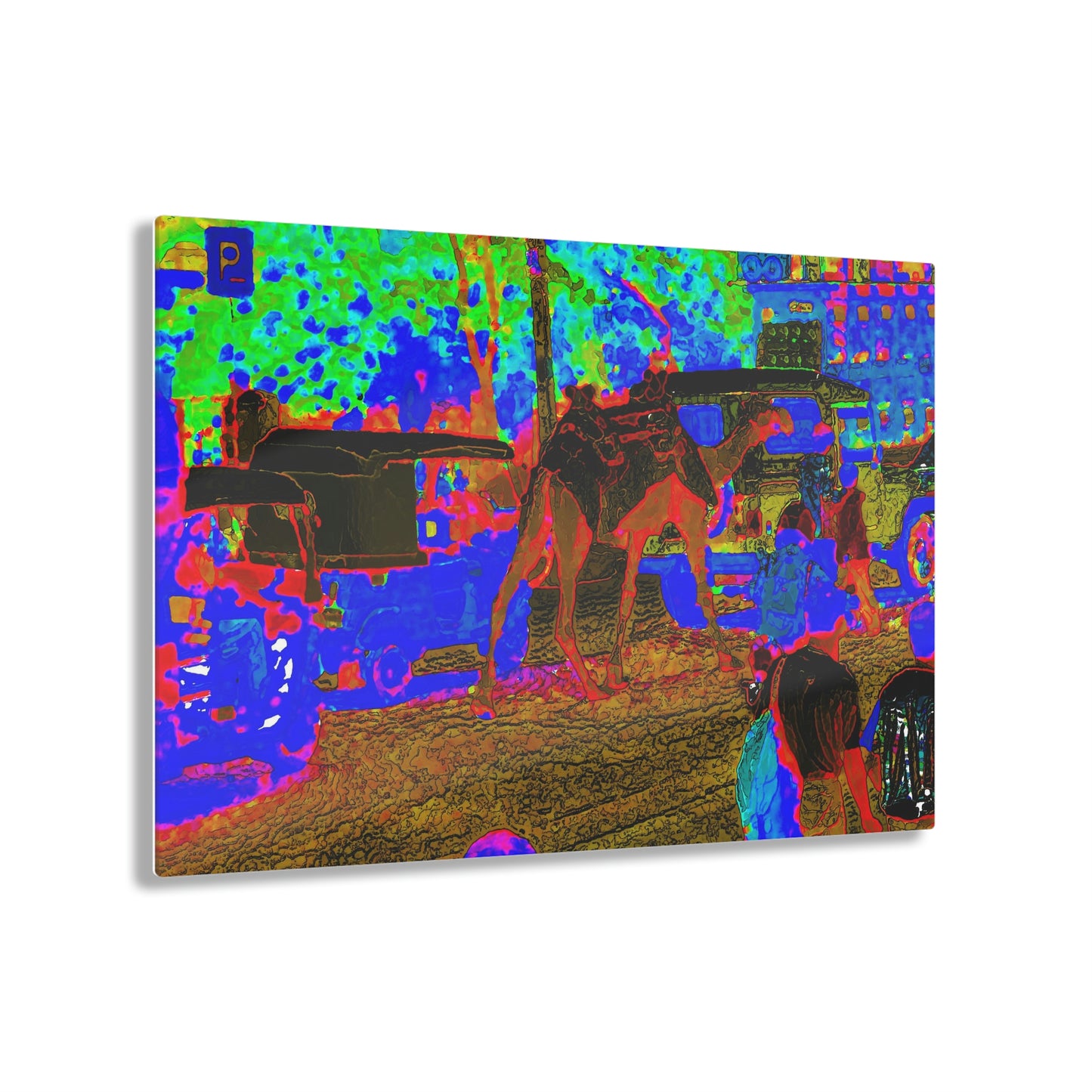 Acrylic Prints ... "Truckin'-Up-To-Buffalo ... 'Oops - Wrong Country' ... Truckin'-Up-To-New Delll -'E' ... " ... (Delhi, India) ... 5July2007. Original Works ...